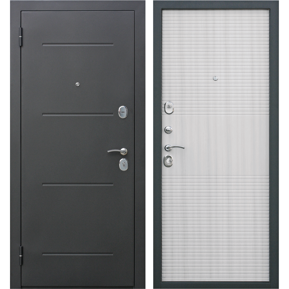 Изображение товара Дверь металлическая Гарда 7.5 муар 960 мм левая, цвет дуб сонома