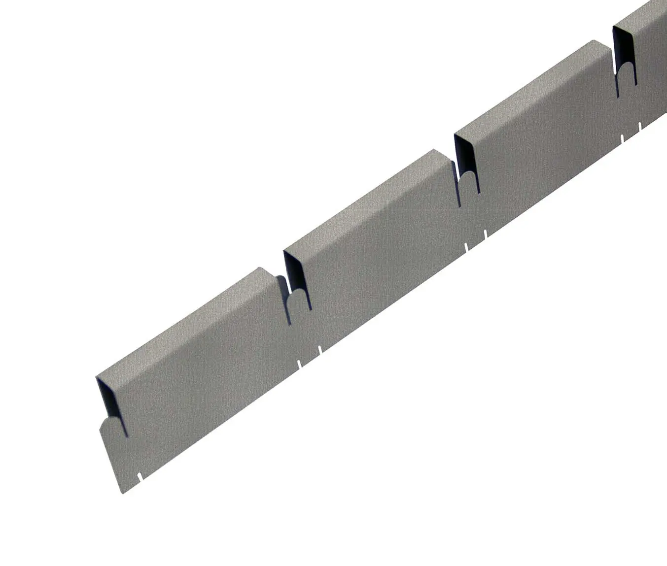 Профиль грильято Албес папа 75x75x40 мм серый 0.6 м