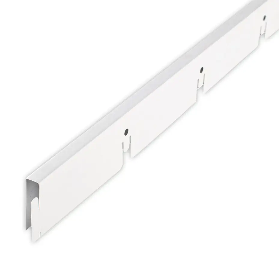 Рейка направляющая грильято Албес 100x100x40 мм белый 1.2 м