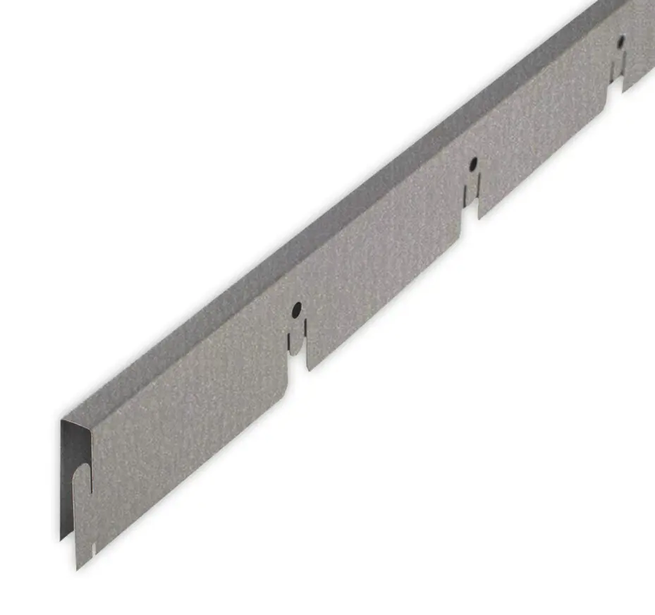Рейка направляющая грильято Албес 100x100x40 мм серый 1.2 м