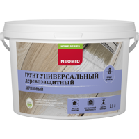 Изображение товара Грунтовка по дереву Neomid антисептическая акриловая бесцветная 2.5 л
