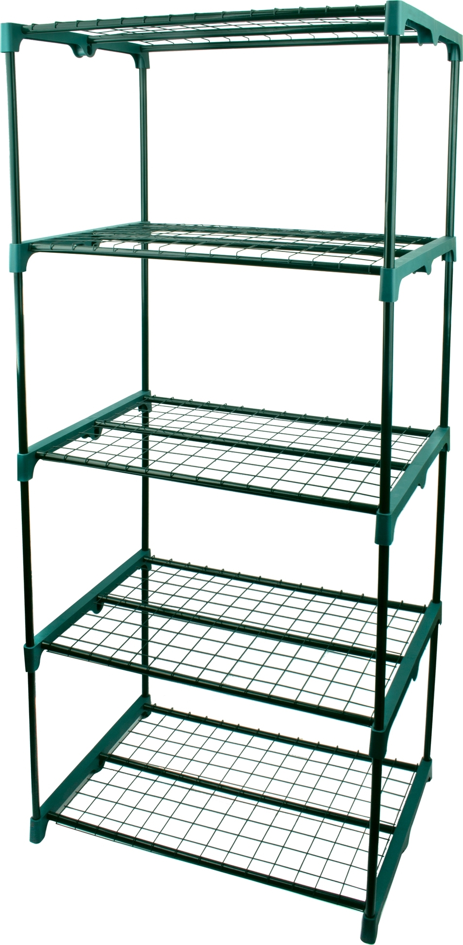 Изображение товара Стеллаж для рассады 5 полок 165 см — балконная теплица из металла