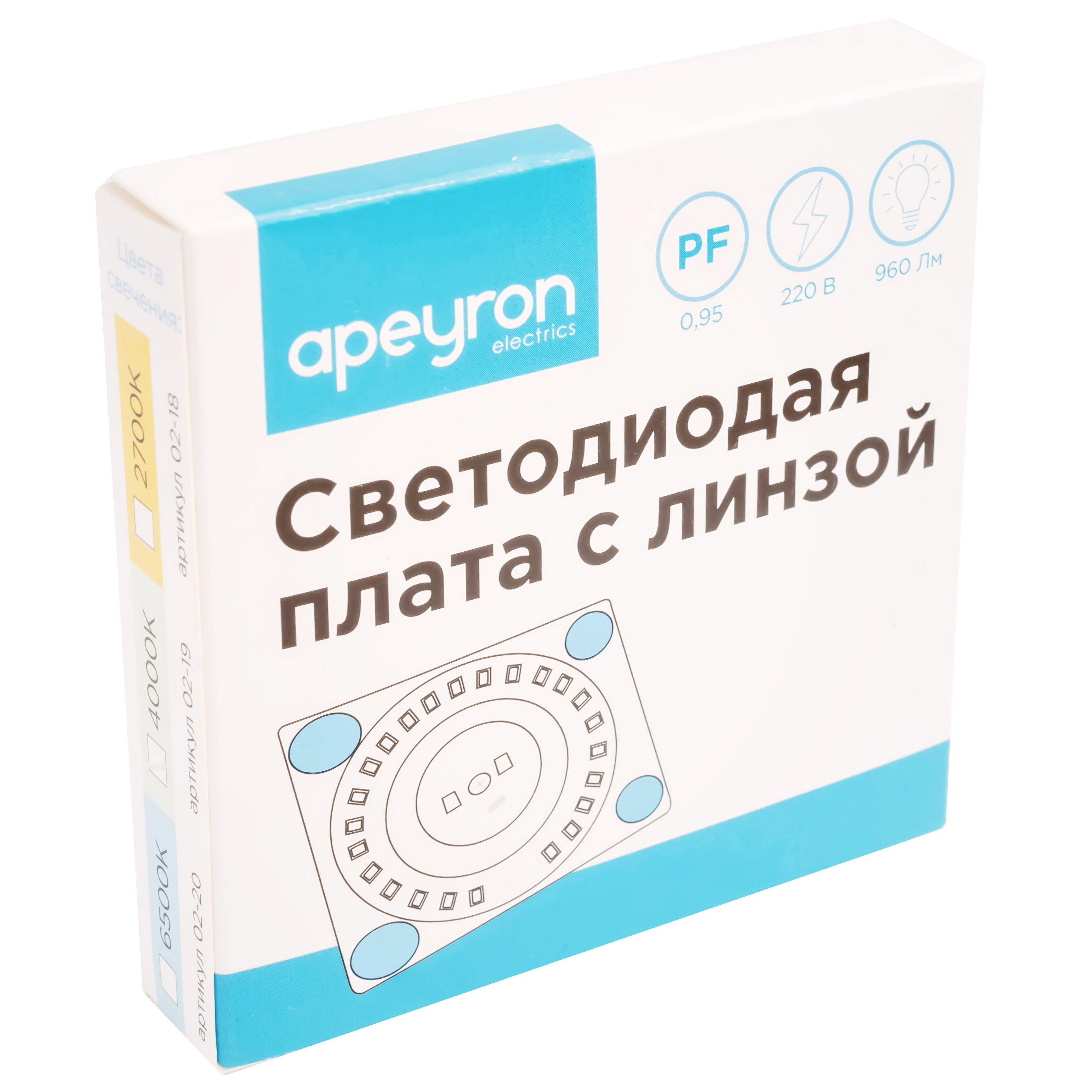 Плата светодиодная 02-20, 12 Вт, 220 В, 80 Лм, степень защиты IP20 - 4