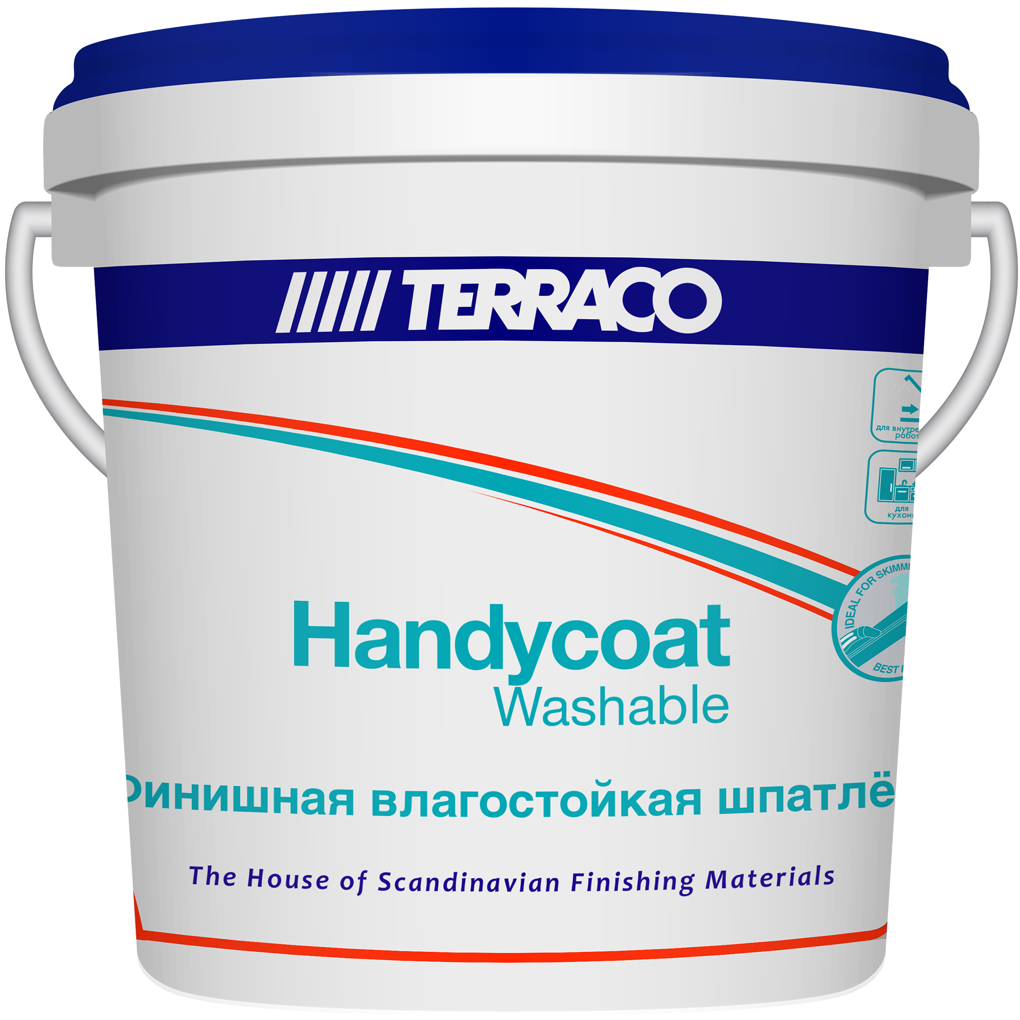 Изображение товара Шпатлёвка финишная влагостойкая Terraco Handycoat Washable 1.5 кг Изображение товара Шпатлёвка финишная влагостойкая Terraco Handycoat Washable 1.5 кг