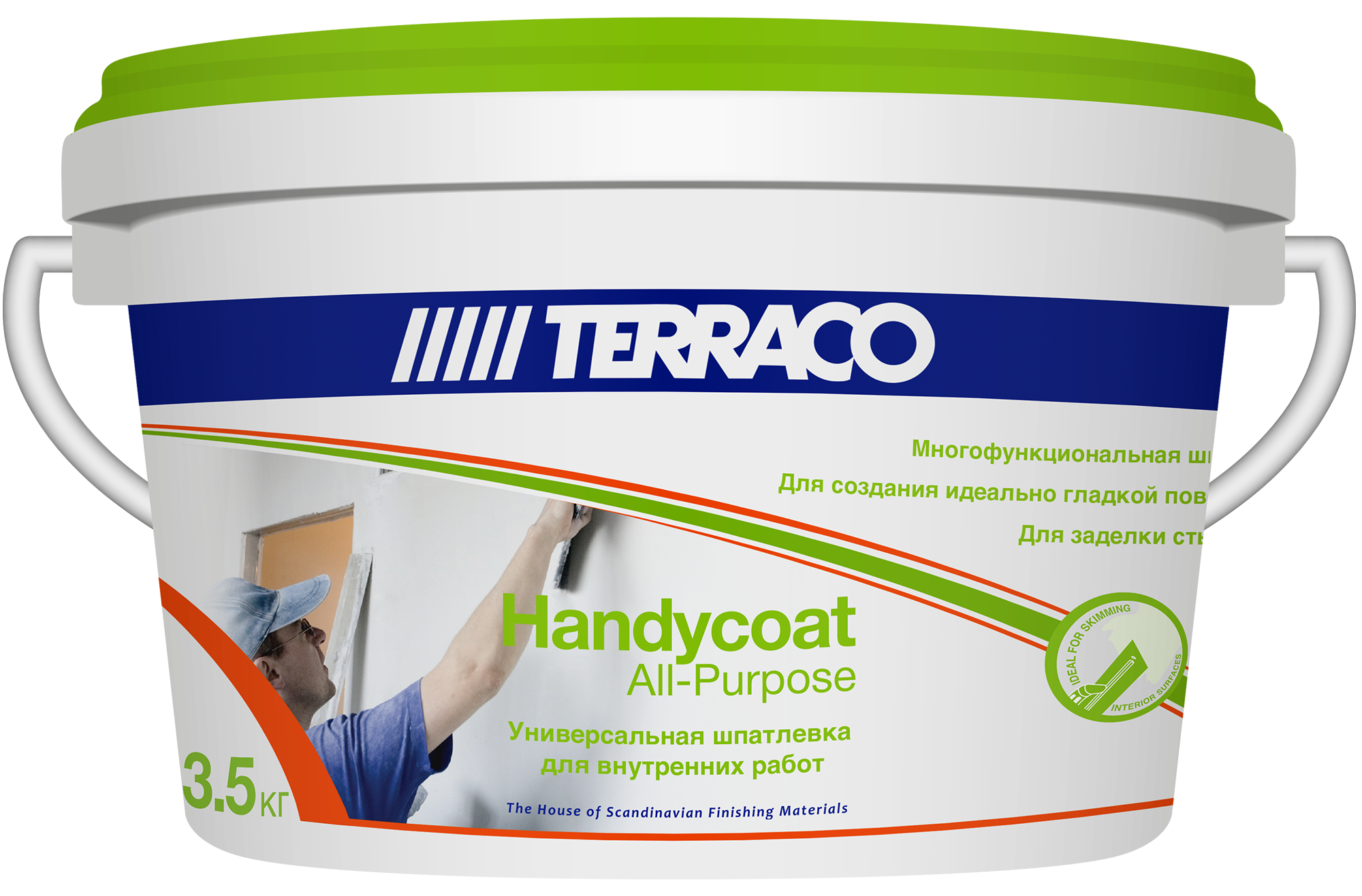 Изображение товара Универсальная шпатлёвка TERRACO Handycoat All-Purpose 3.5 кг для внутренних работ