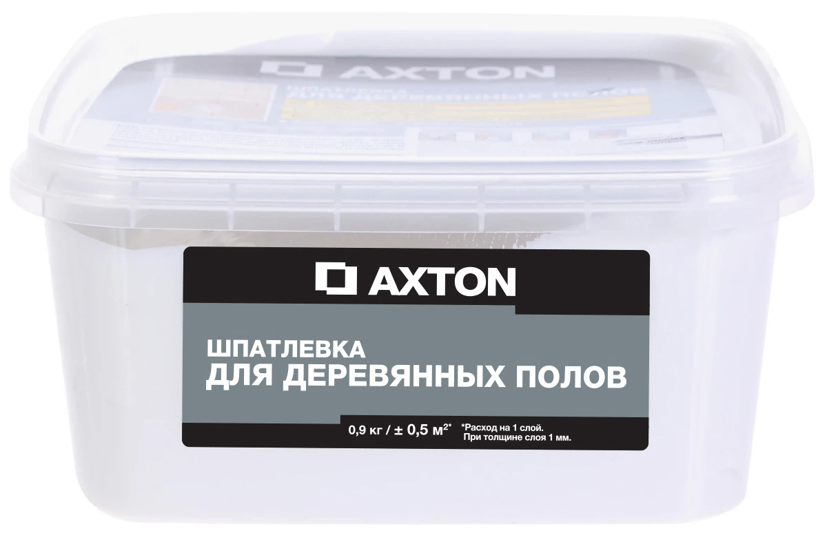 Изображение товара Шпатлёвка Axton для деревянных полов 0.9 кг цвет белый Изображение товара Шпатлёвка Axton для деревянных полов 0.9 кг цвет белый