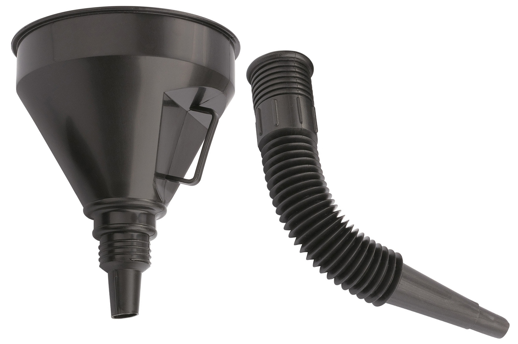 Изображение товара Воронка для масла 16 см объем 1,5 л пластиковая с рукоятью и шлангом