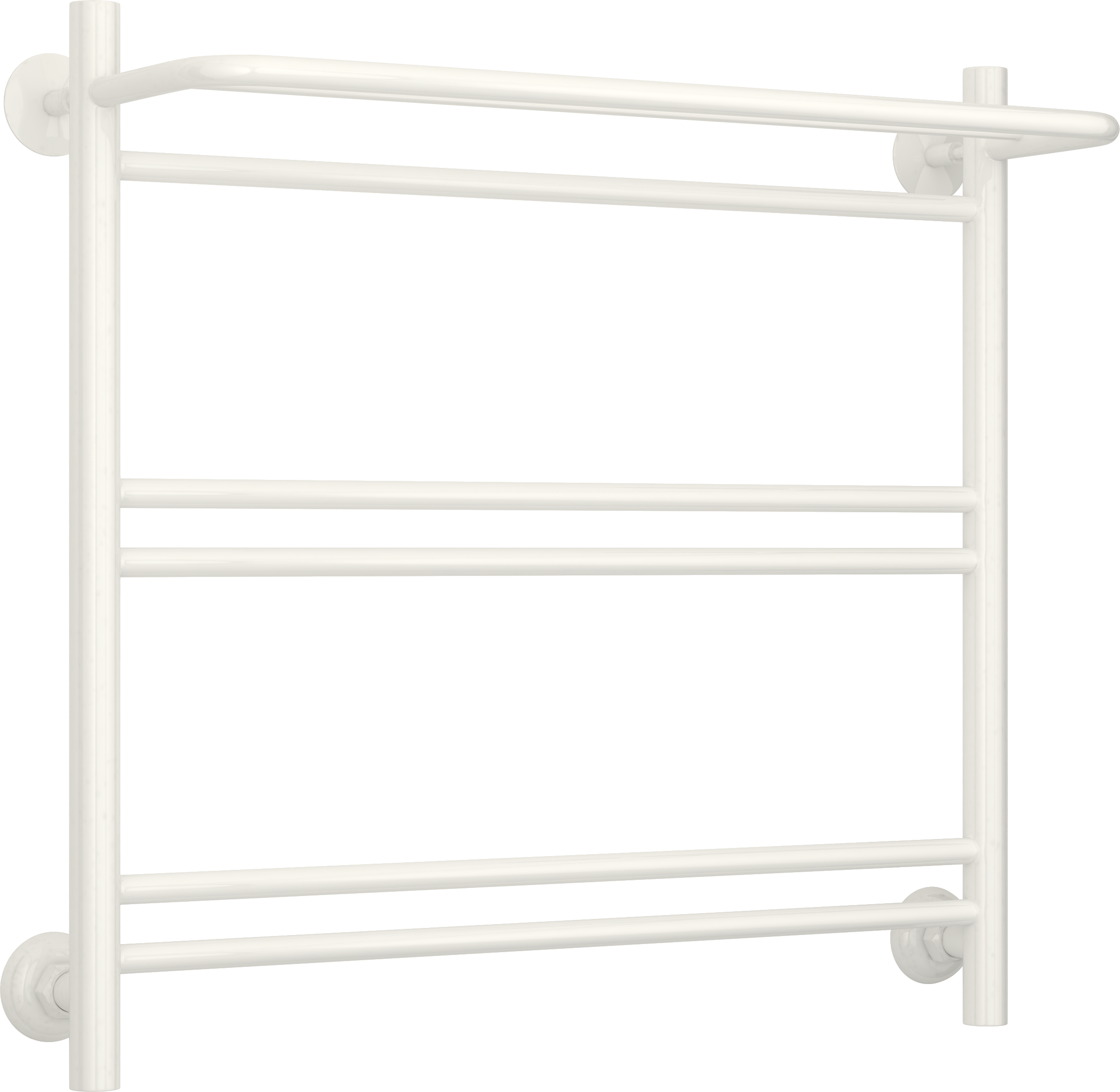 Изображение товара Полотенцесушитель водяной с полкой Сунержа ВПС-51П 60x60 мм нержавеющая сталь 3/4" цвет белый