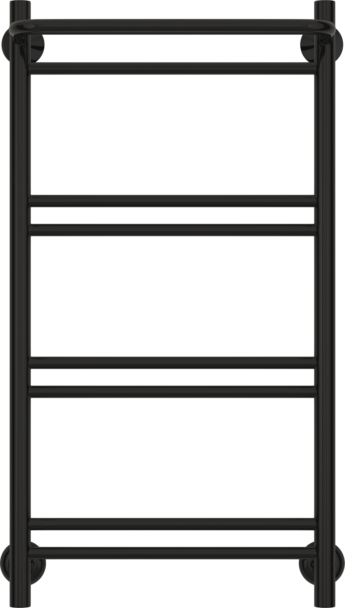 Изображение товара Водяной полотенцесушитель Сунержа ВПС-51П с полкой 80x40 мм нержавеющая сталь черный