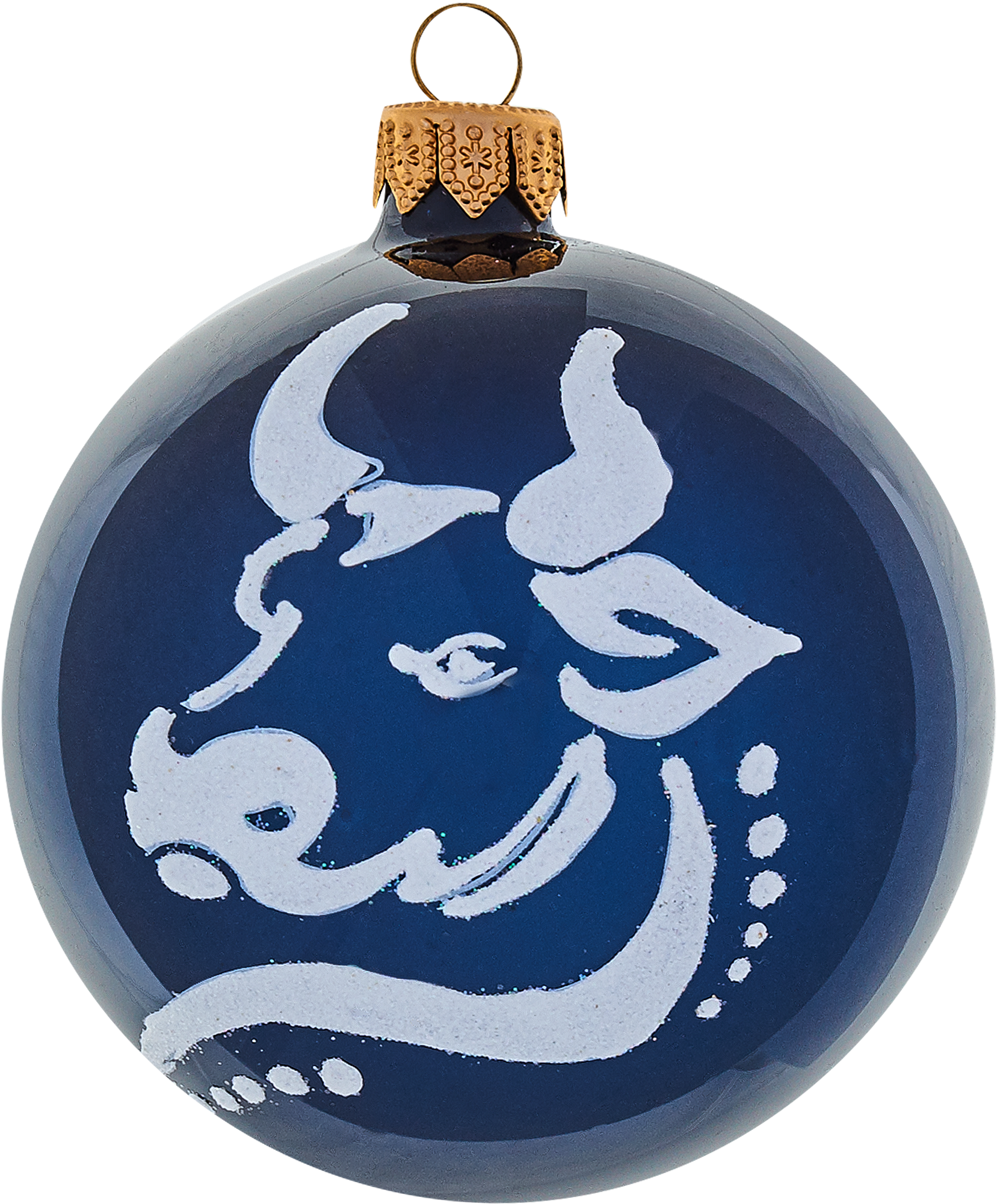 Изображение товара Шар ёлочный Бык-брутал 85 мм - украшение для праздника