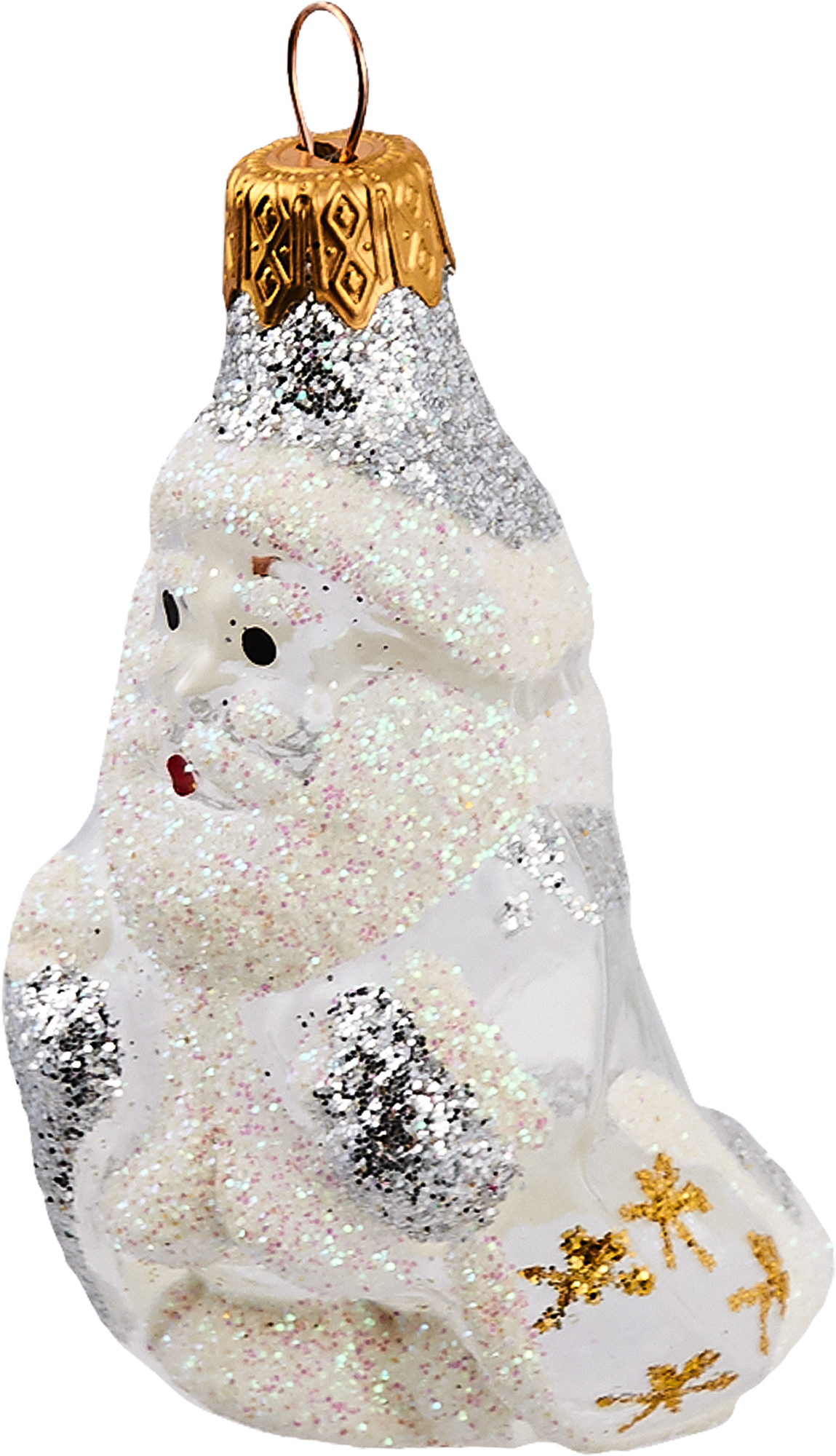 Изображение товара Ёлочное украшение Дед Мороз из стекла