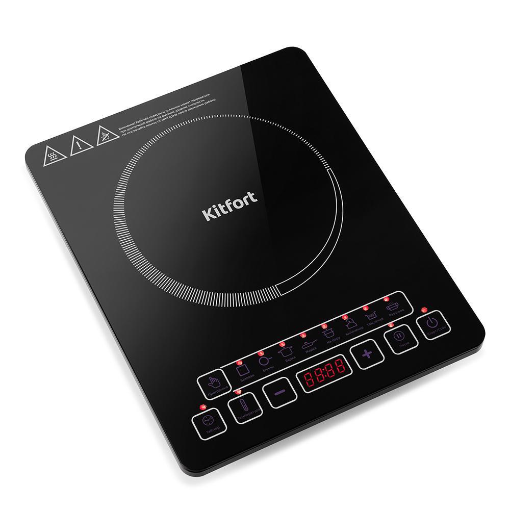 Изображение товара Индукционная настольная плита Kitfort КТ-116 28 см 1 конфорка цвет черный
