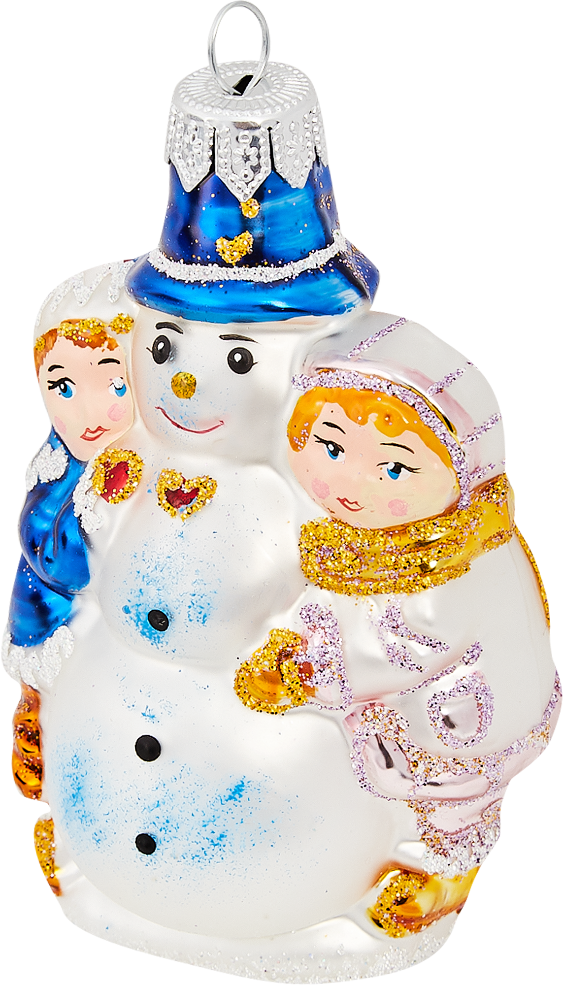 Изображение товара Ёлочное украшение Дети со снеговиком для праздника