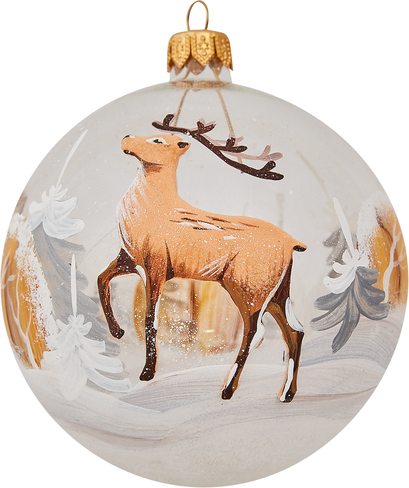 Изображение товара Шар ёлочный "Олень" 100 мм