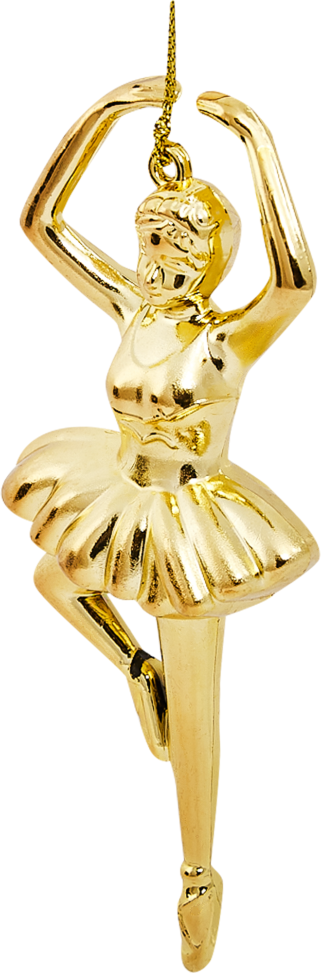 Изображение товара Ёлочное украшение Грация 15x5x1.5 см золотое для новогодней елки