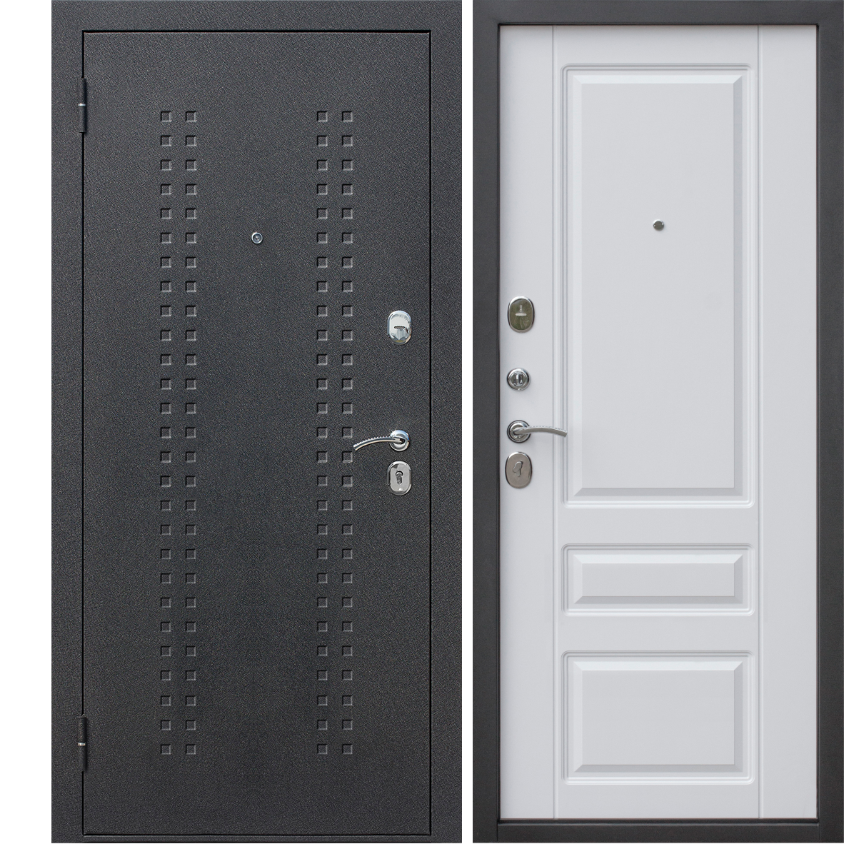 Изображение товара Дверь входная металлическая Стелла, 960 мм, левая, цвет белый