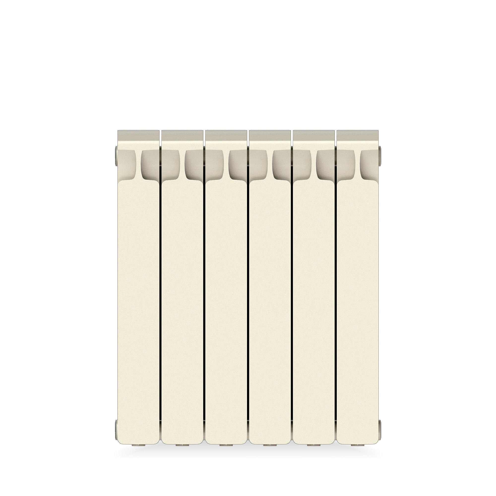 Изображение товара Радиатор секционный Rifar Monolit M50006RAL1015 500/100 6 секций боковое подключение биметалл бежевый