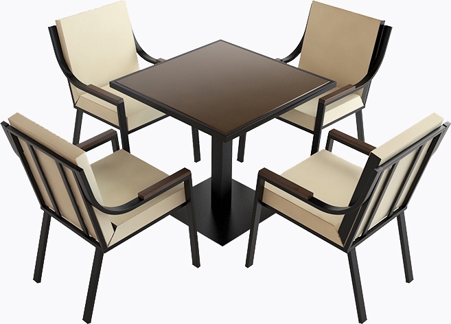 Изображение товара Комплект садовой мебели «Таволжанка» 1стол и 4 стула