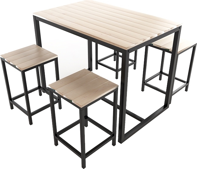 Изображение товара Комплект садовой мебели «Марсель» 1 стол и 4 табурета