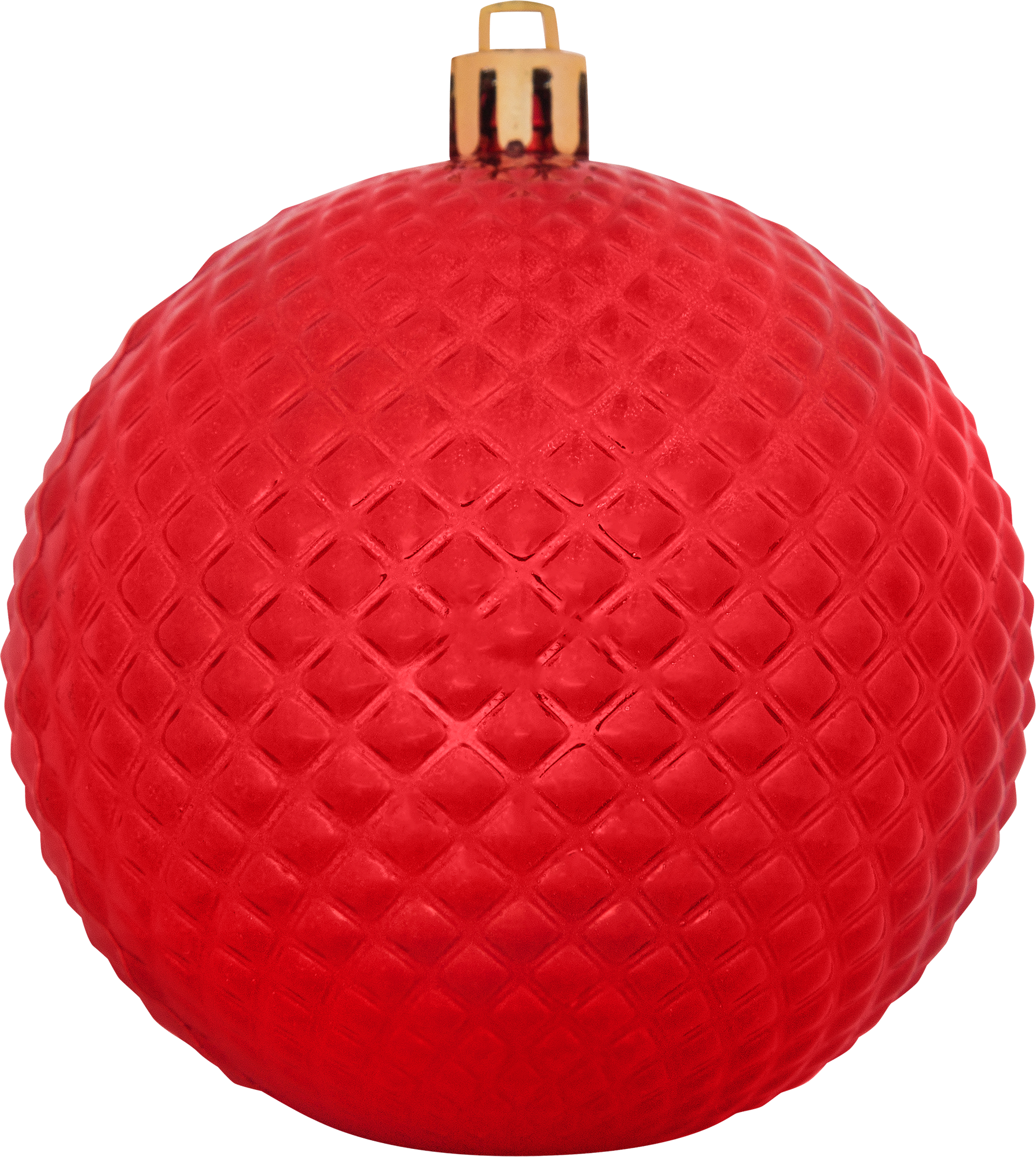 Изображение товара Шар ёлочный блестящий 8 см цвет красный
