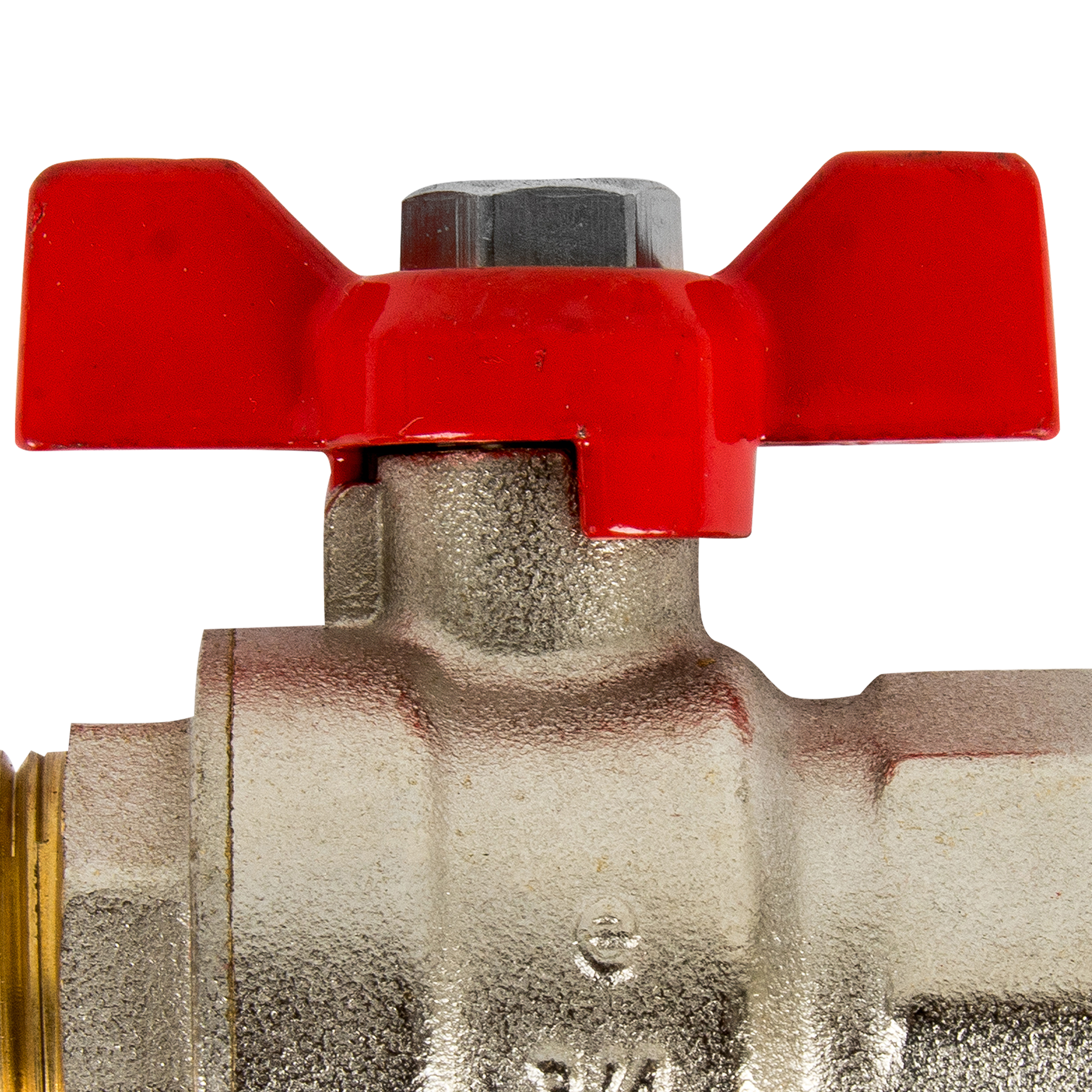 Кран шаровой прямой Equation DN20 PN6 3/4" НР/ВР латунь ручка бабочка - 2