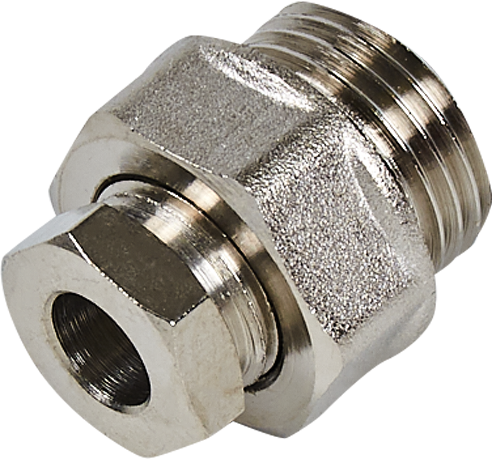 Изображение товара Переходник Valtec 1 1/2 дюйма латуньnickel для водопроводных систем