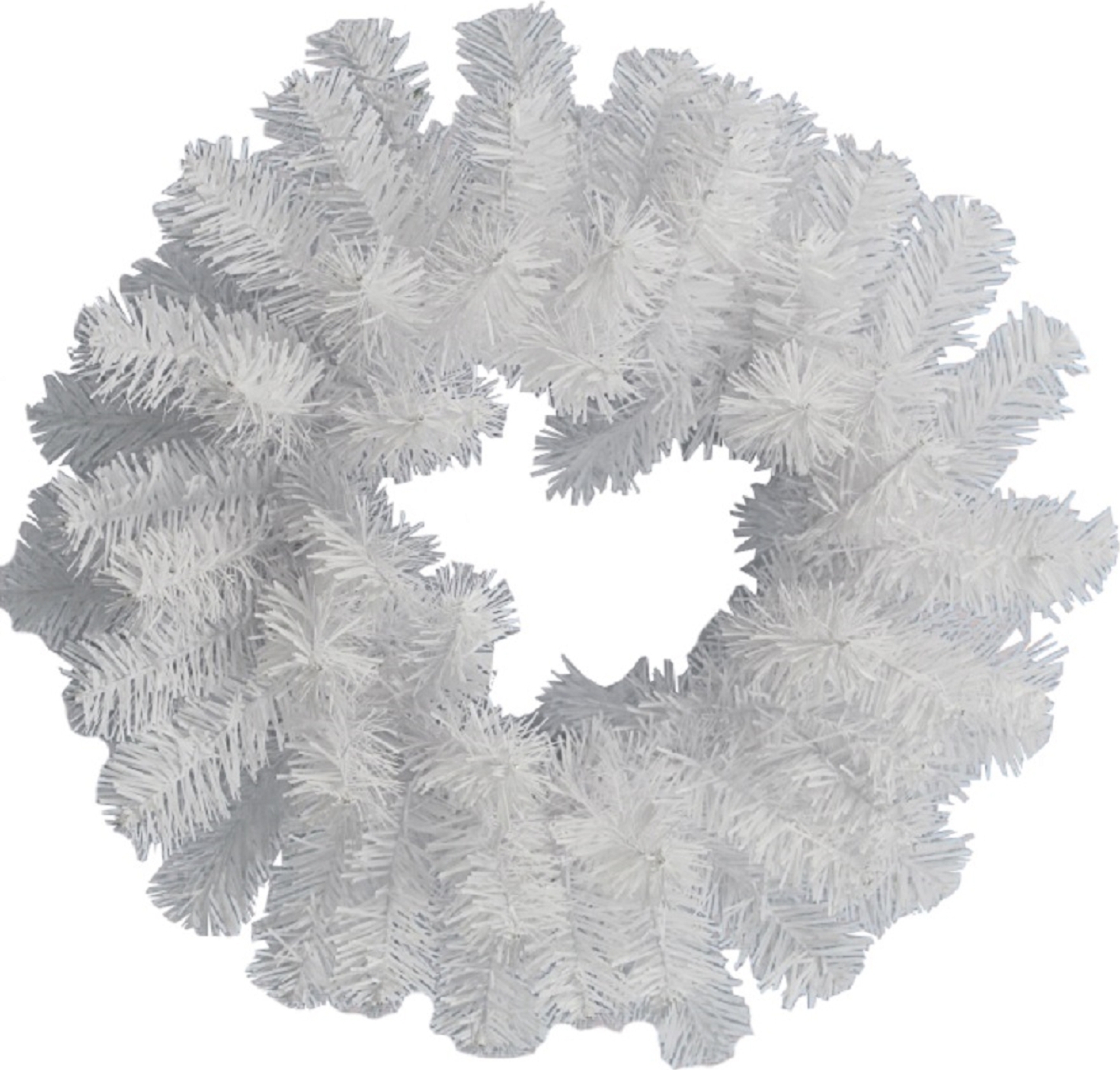 Изображение товара Венок новогодний №7, ø35 см, цвет белый