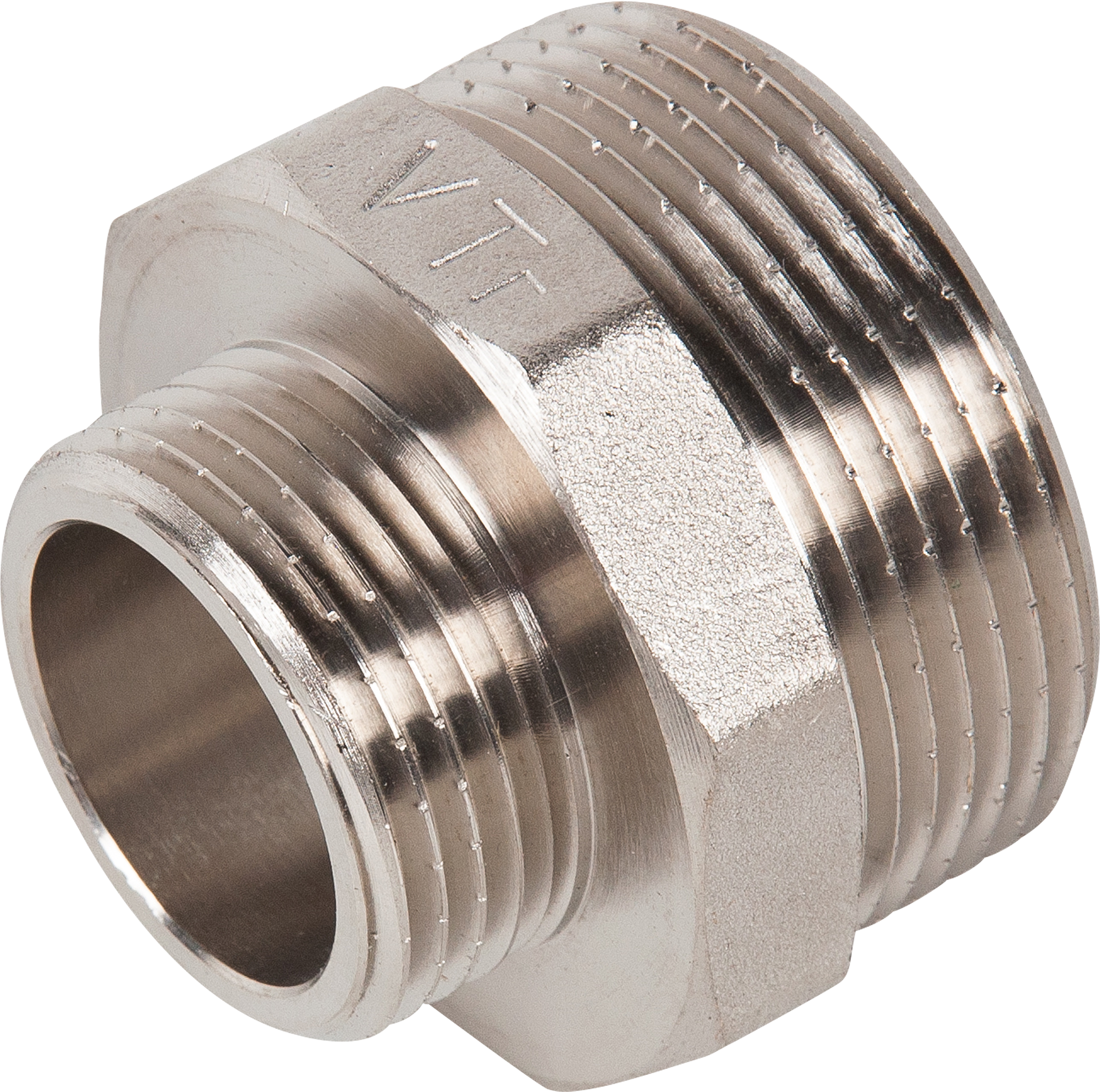 Изображение товара Переходник Valtec 1 1/2"x1" латунь никелированный Италия