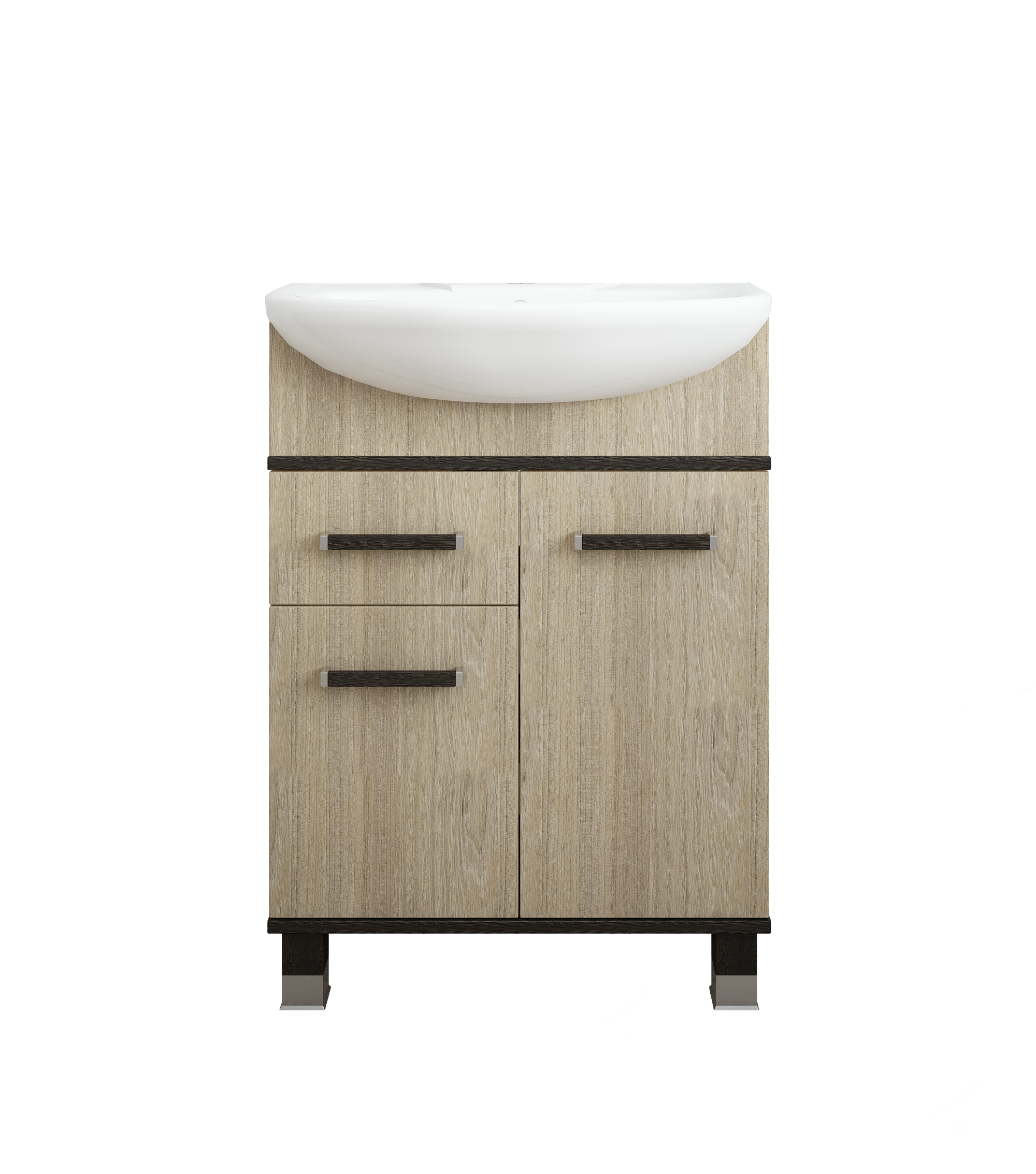 Изображение товара Тумба под раковину напольная «Элеганс» 65 см цвет вяз швейцарский