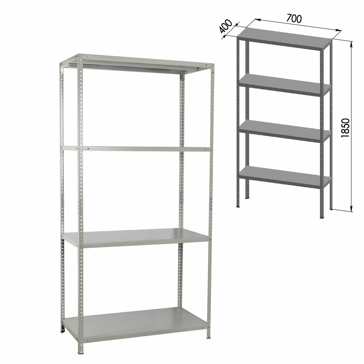 Изображение товара Стеллаж Brabix Ms Kd291113. 185x70x40 см Изображение товара Стеллаж Brabix Ms Kd291113. 185x70x40 см