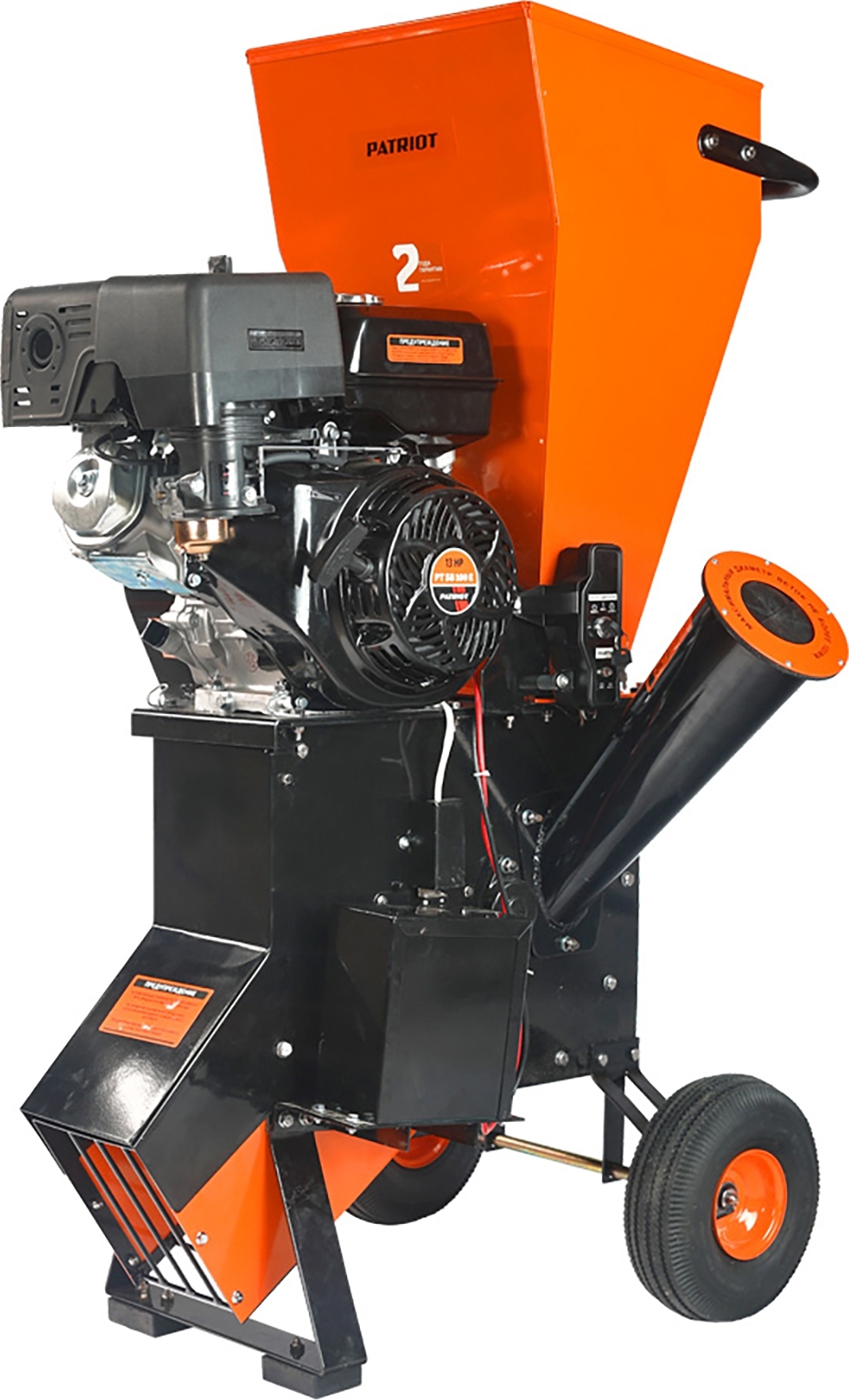 Изображение товара Измельчитель бензиновый PATRIOT PT SB100E 13 л.с. для садовых отходов и травы