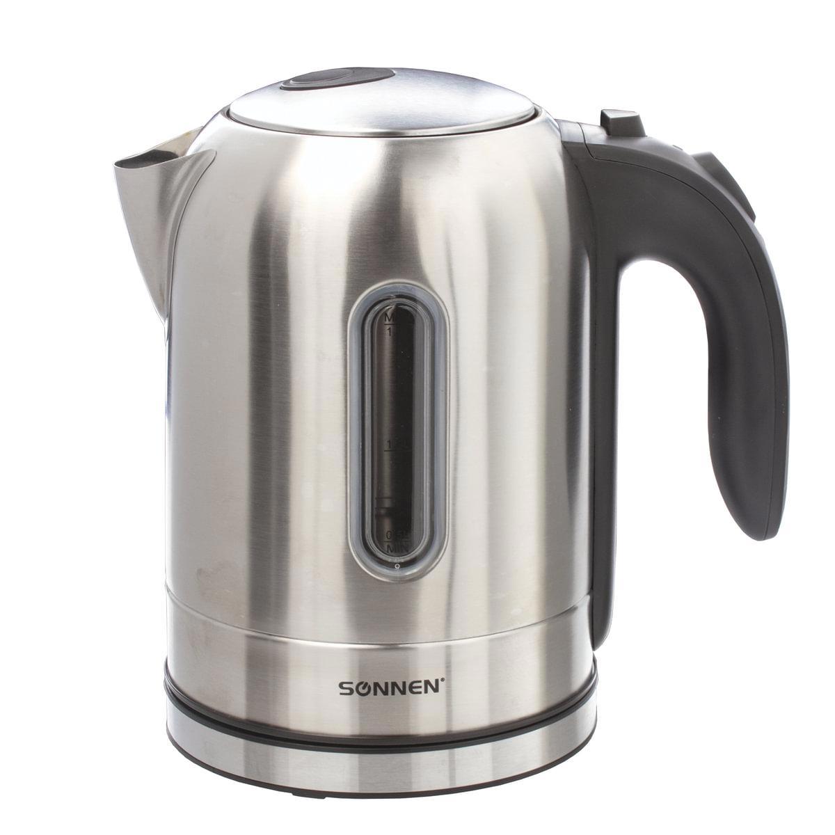 Изображение товара Электрический чайник SONNEN KT-1755 1.7 л 2200 Вт нержавеющая сталь