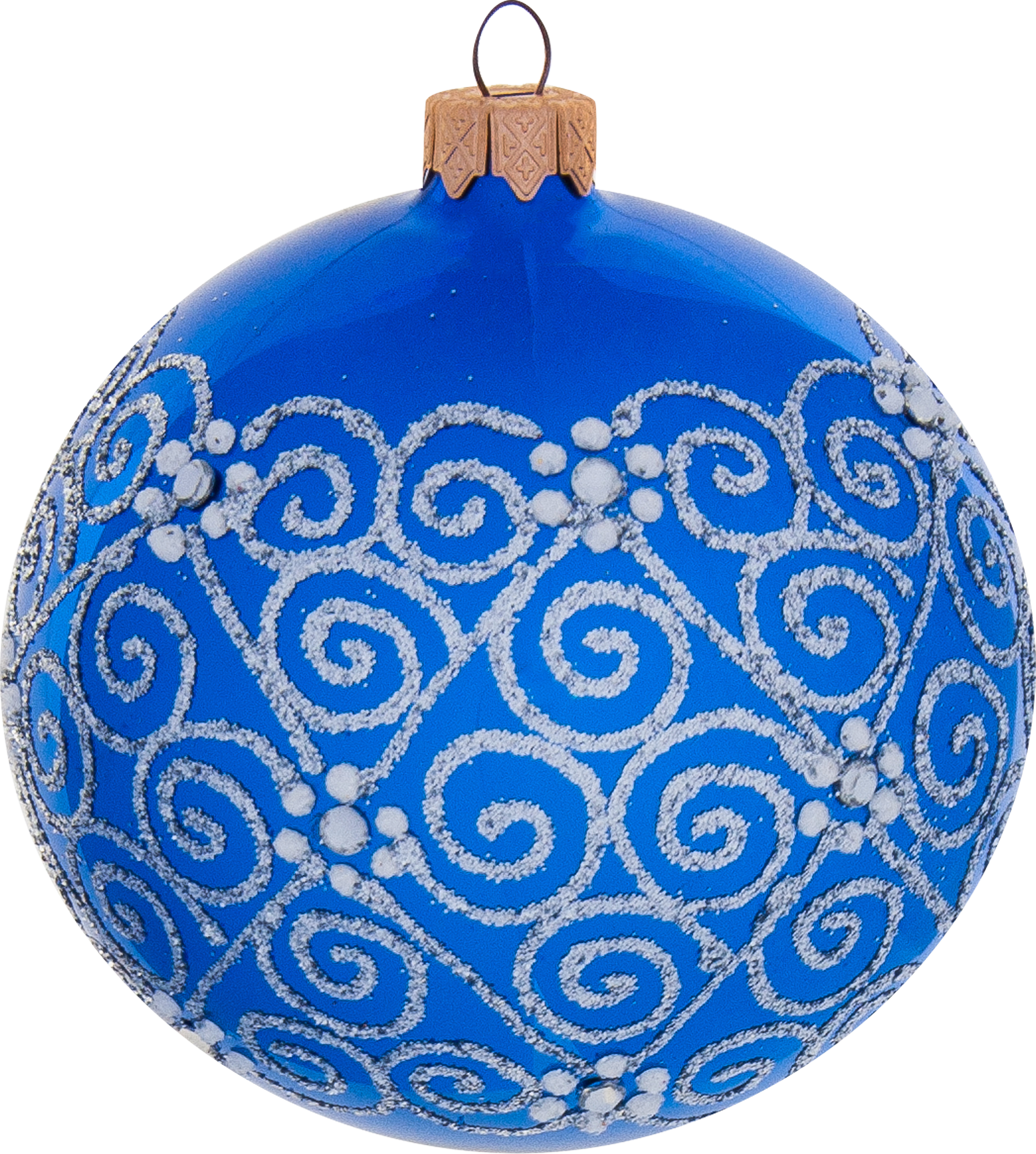 Изображение товара Шар ёлочный «Морозная роспись» 100 мм