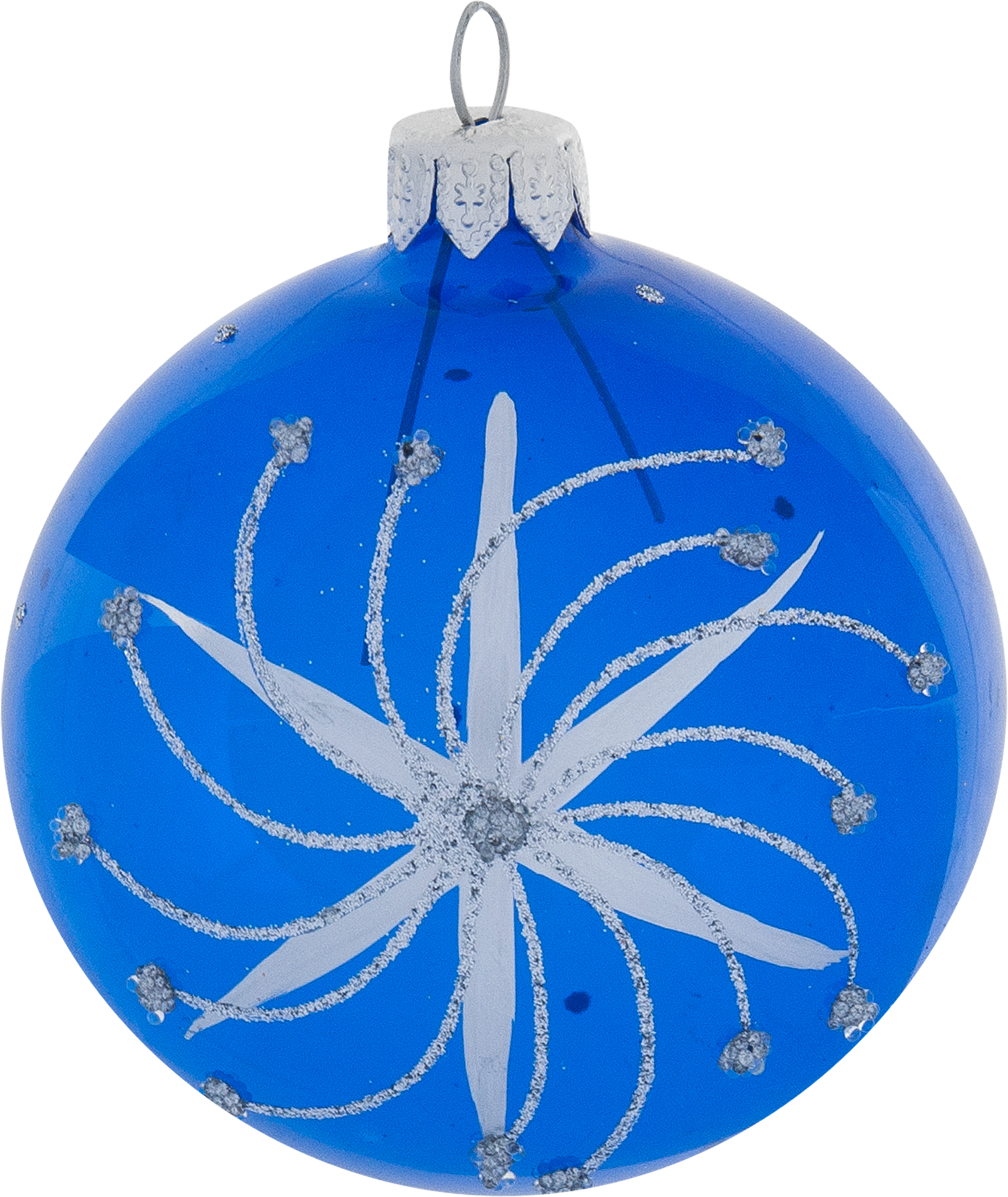 Изображение товара Шар ёлочный 80 см цвет синий