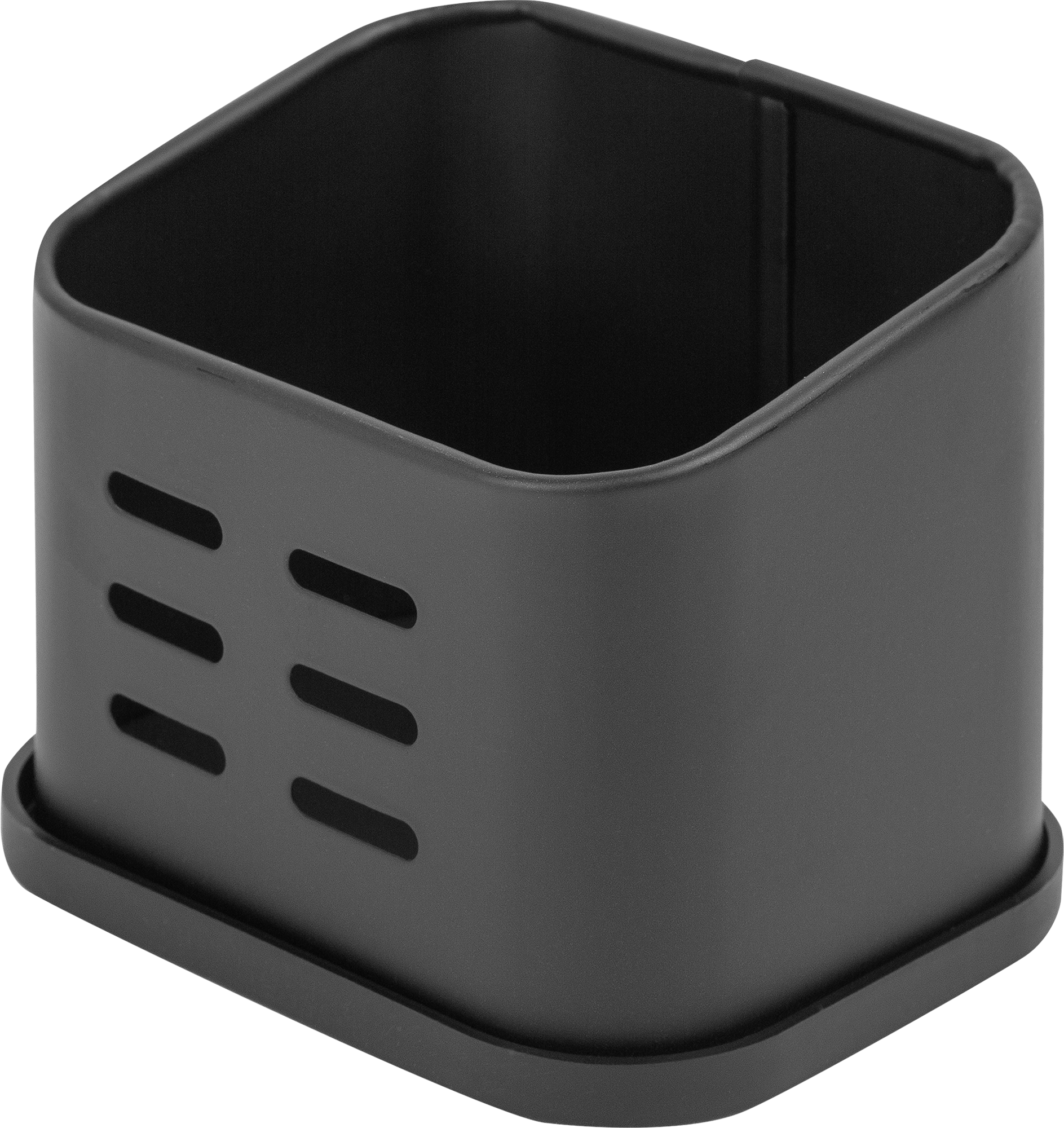 Изображение товара Подставка для губки Delinia 11.5x8.5x8.5 см сталь черный современный дизайн