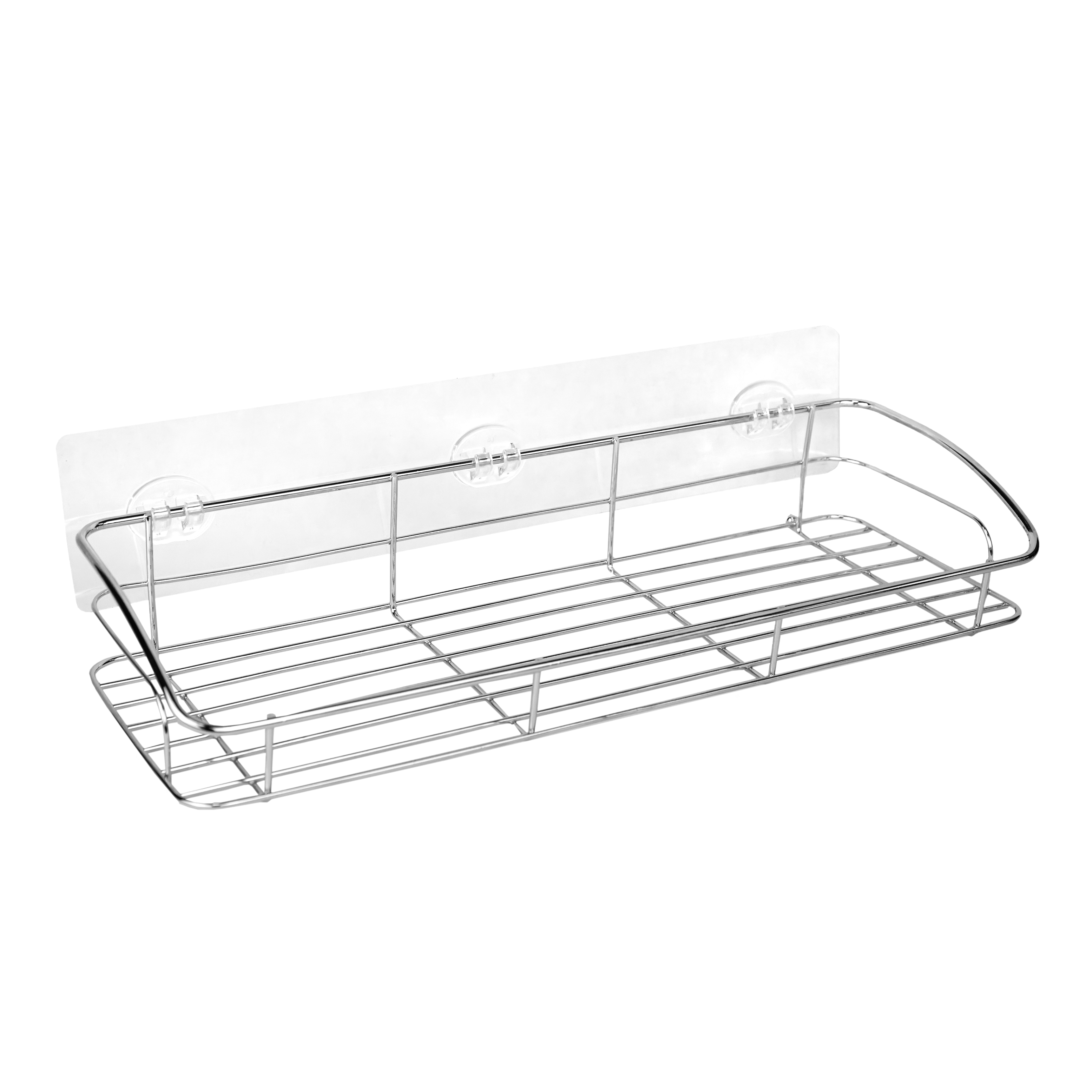 Изображение товара Полка-корзина двойная Fest Icon 12.5x35 см для ванной комнаты металлическая