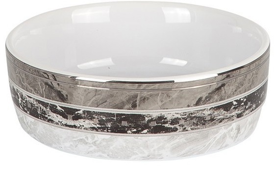 Изображение товара Мыльница Primanova Garnsey из керамики серого цвета для ванной комнаты