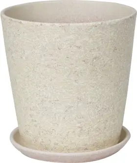 Горшок цветочный «Бежевый камень» №3, ø15 см, 1.5 л, керамика, цвет бежевый