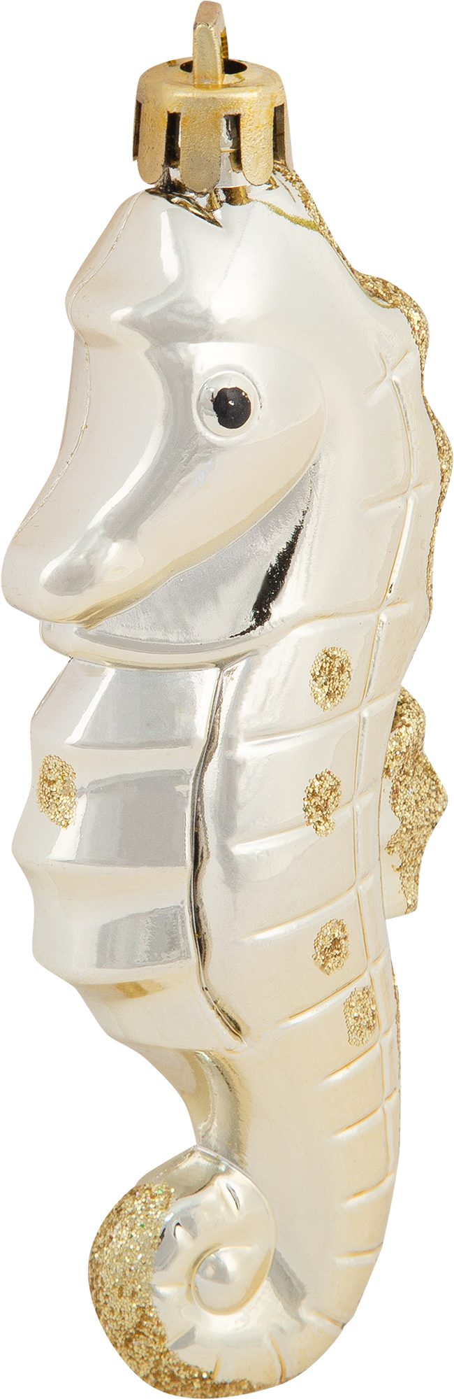 Изображение товара Украшение ёлочное «Морской конек», 11 см, пластик, цвет жёлтый