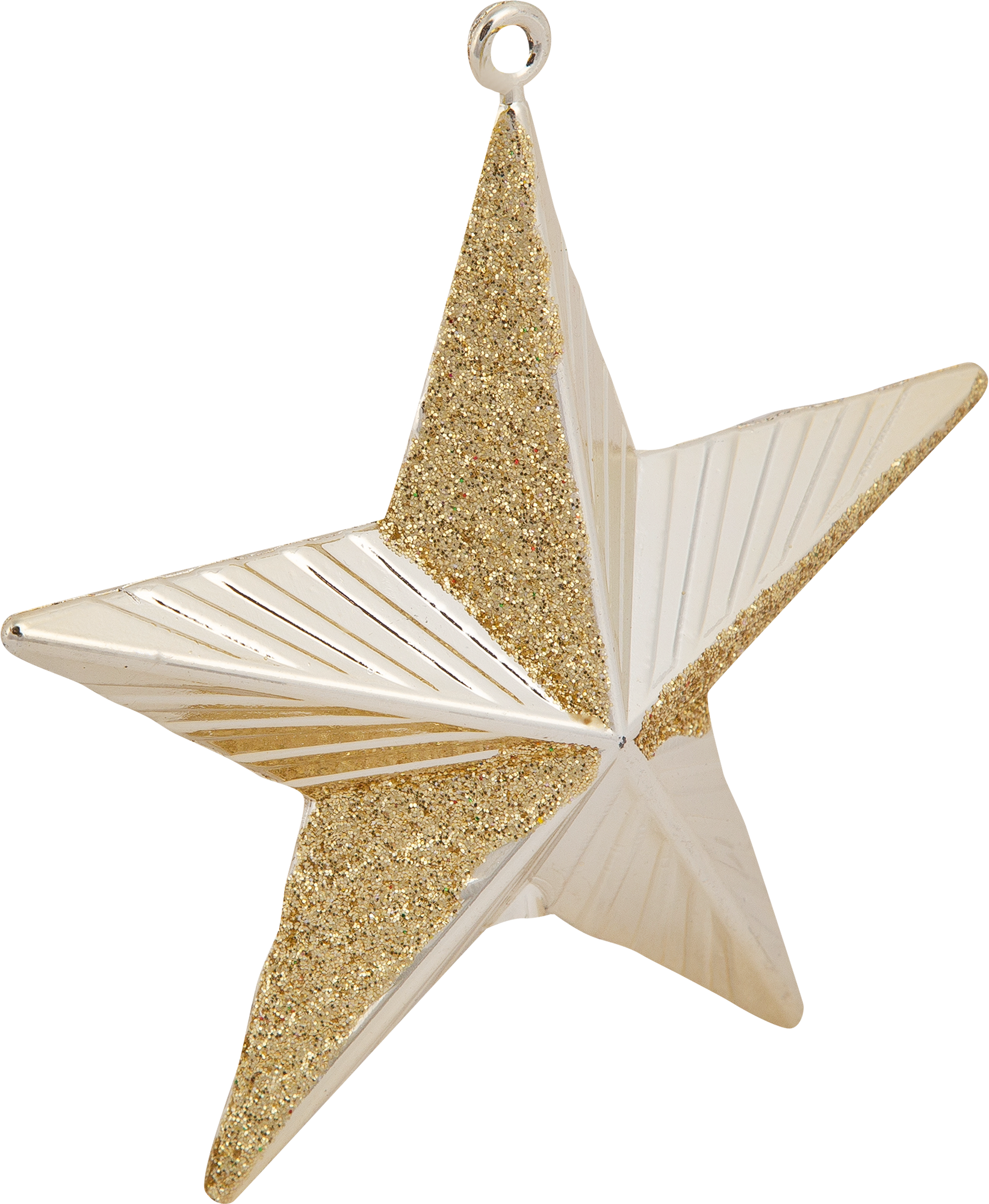 Изображение товара Ёлочное украшение Морская звезда 10 см жёлтое пластиковое