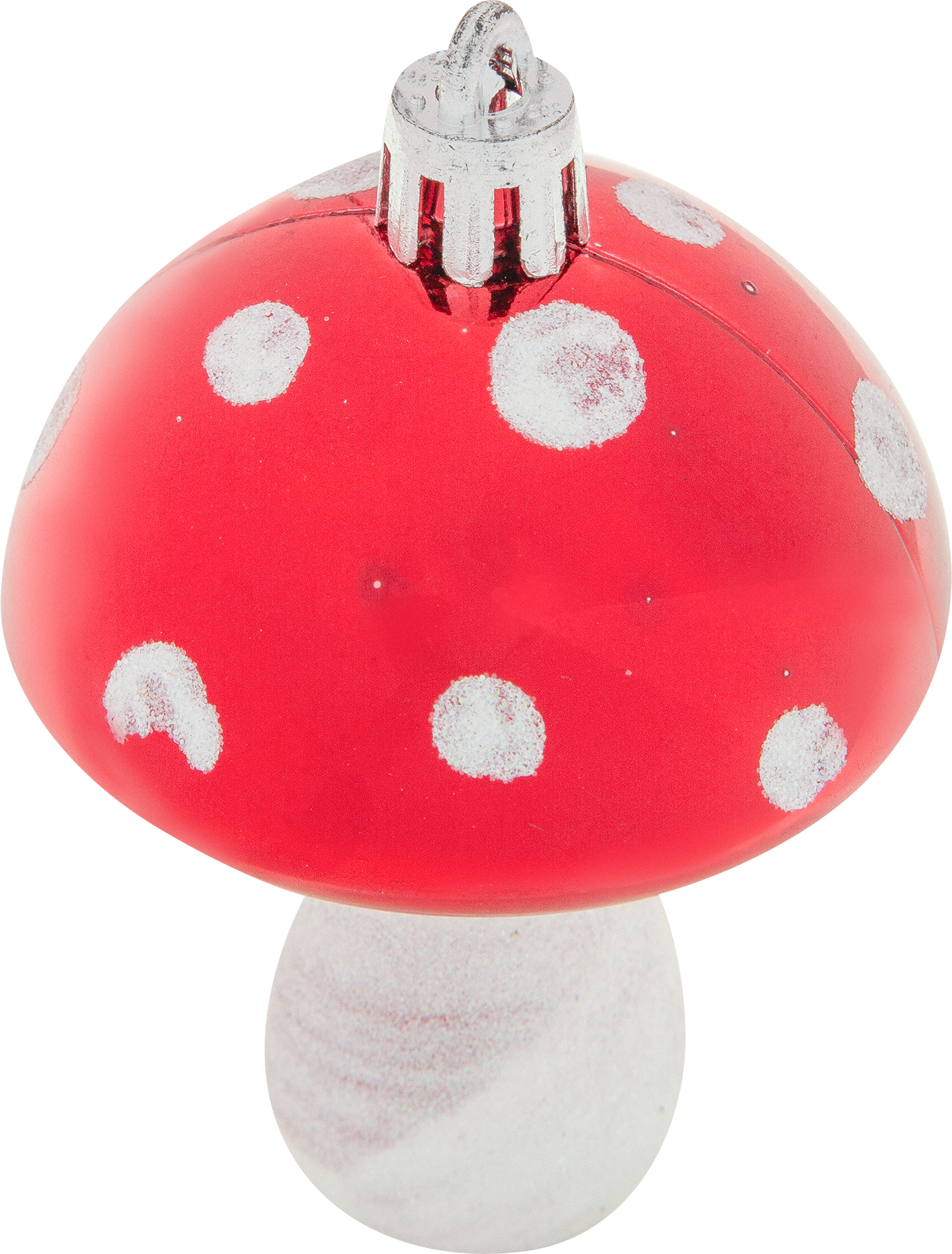 Изображение товара Ёлочное украшение мухомор 8 см пластиковое праздничная игрушка