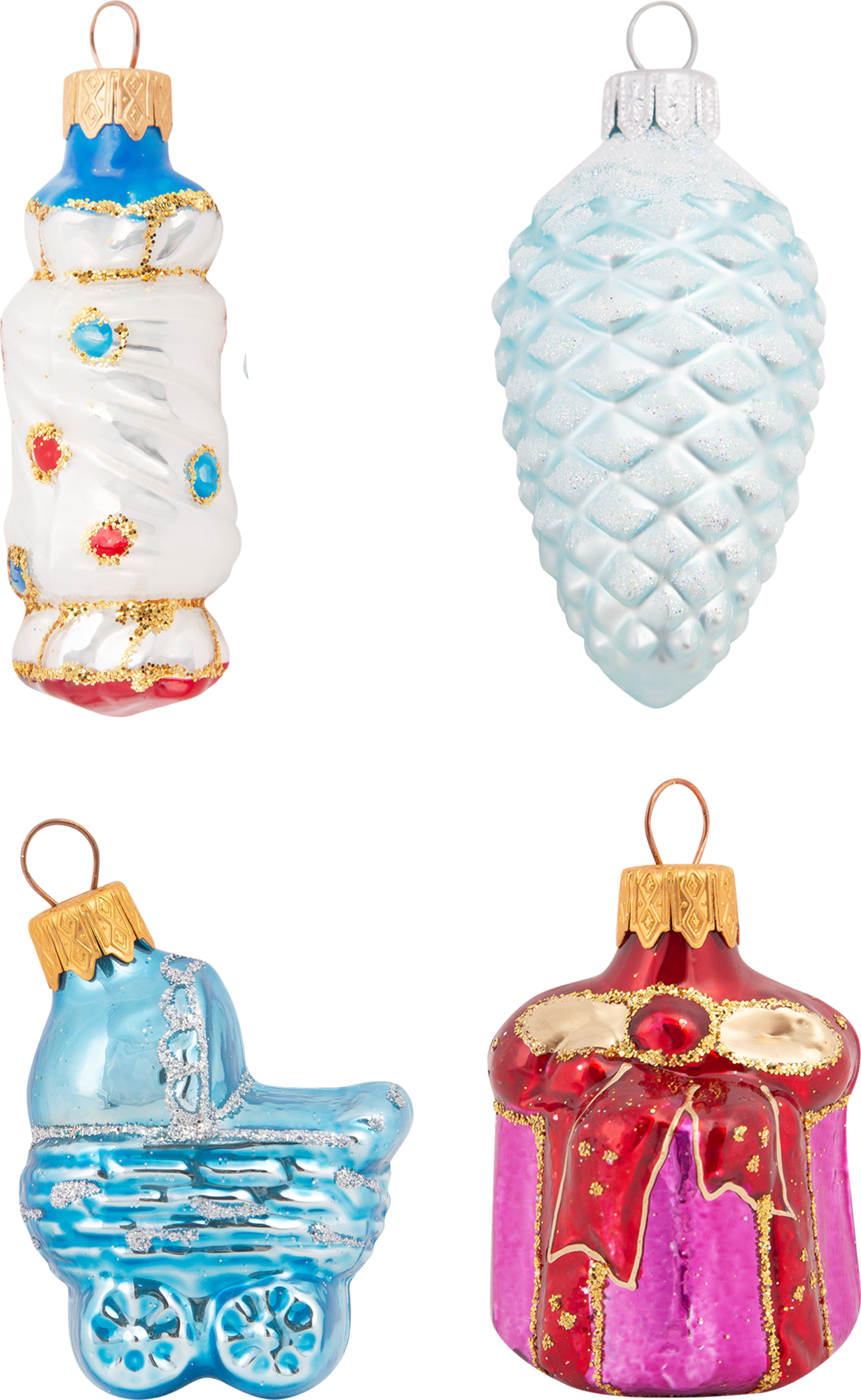 Изображение товара Набор украшений ёлочныx «Подарочный». 4 шт.