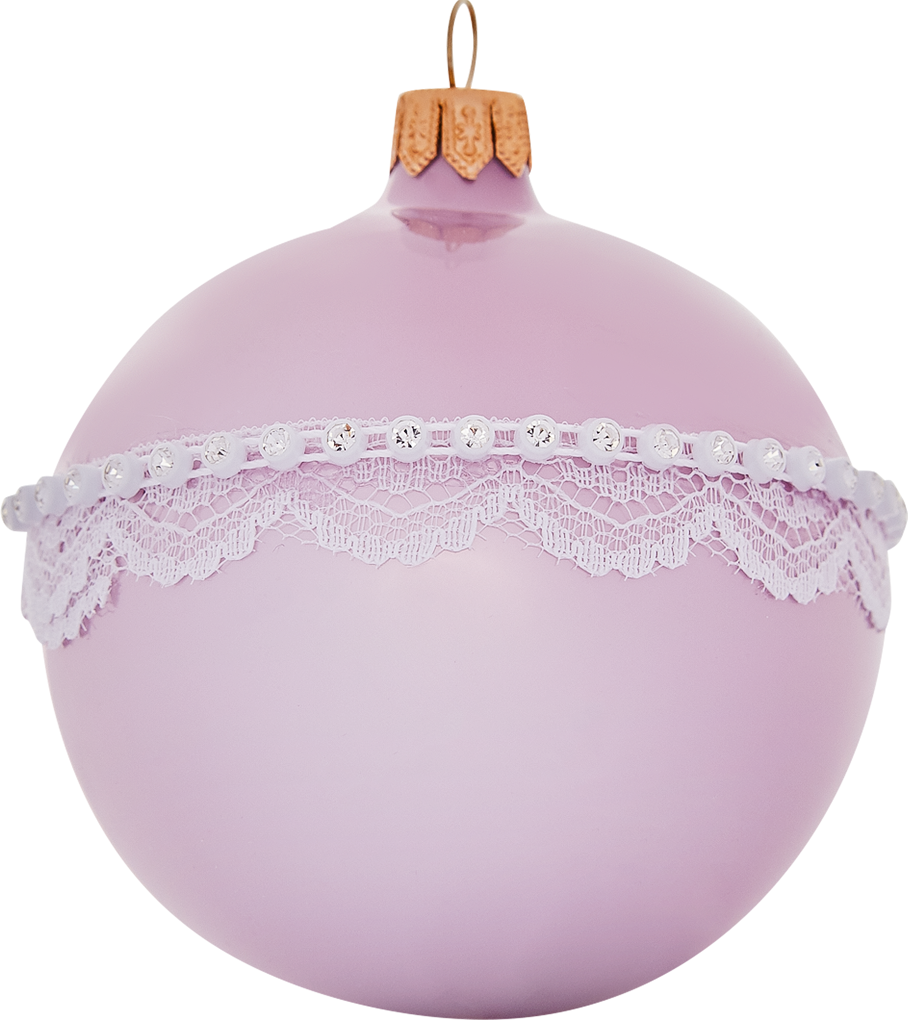 Изображение товара Шар ёлочный «Кружево» 85 мм