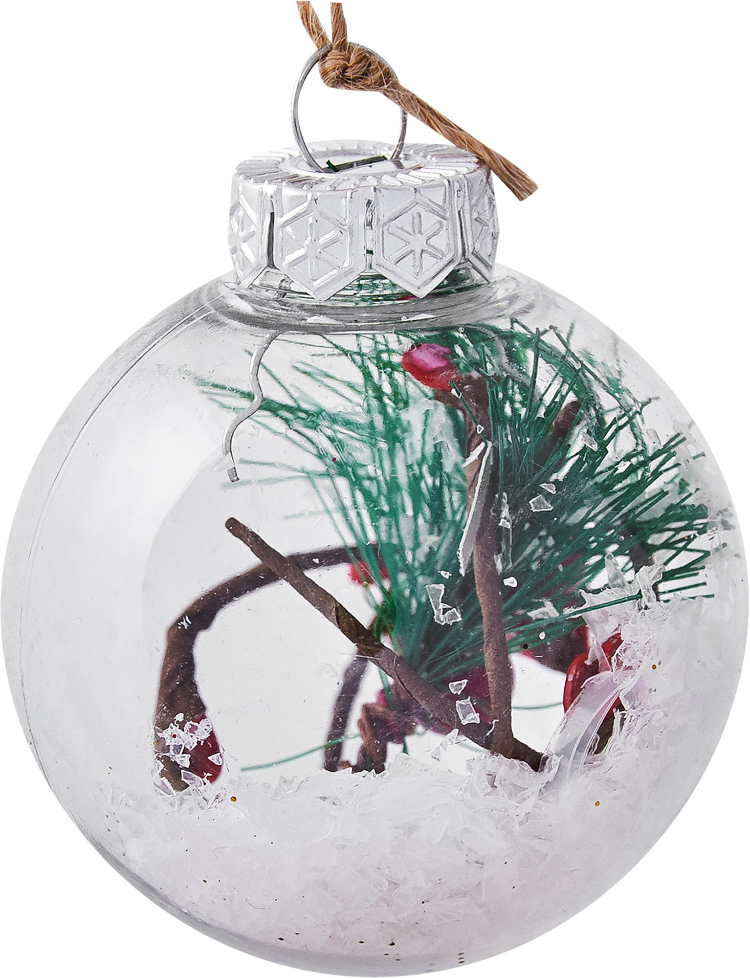Изображение товара Шар ёлочный стеклянный "Композиция N1" 6 см