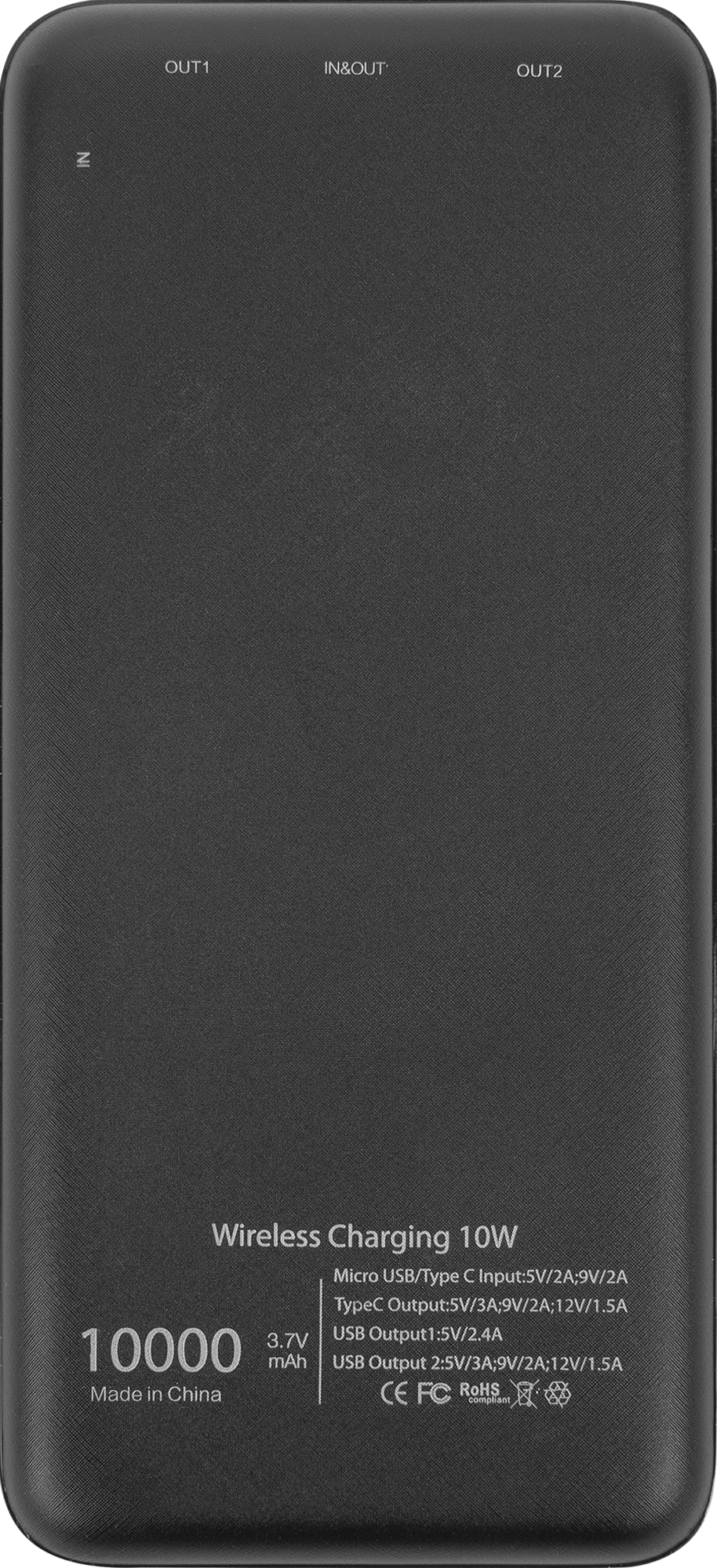 Внешний аккумулятор Oxion OPB-1502WC/QC 10000 мАч цвет черный - 4