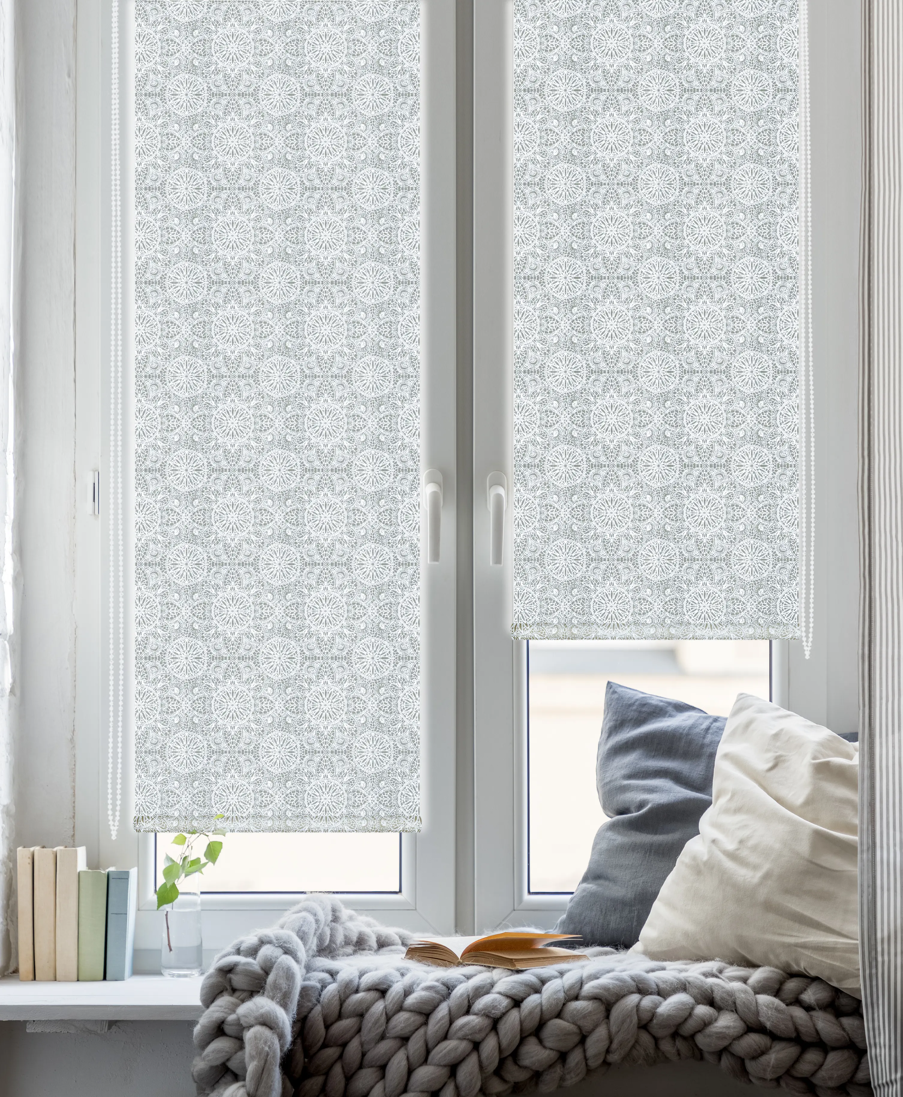Штора рулонная Neo Classic 60x160 см серая - 6