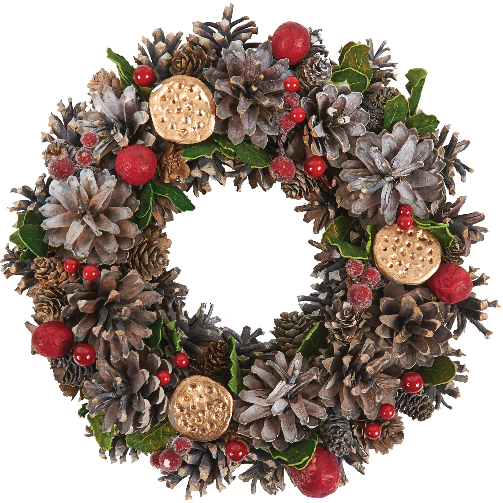 Изображение товара Рождественский венок 30 см для внутреннего и наружного использования