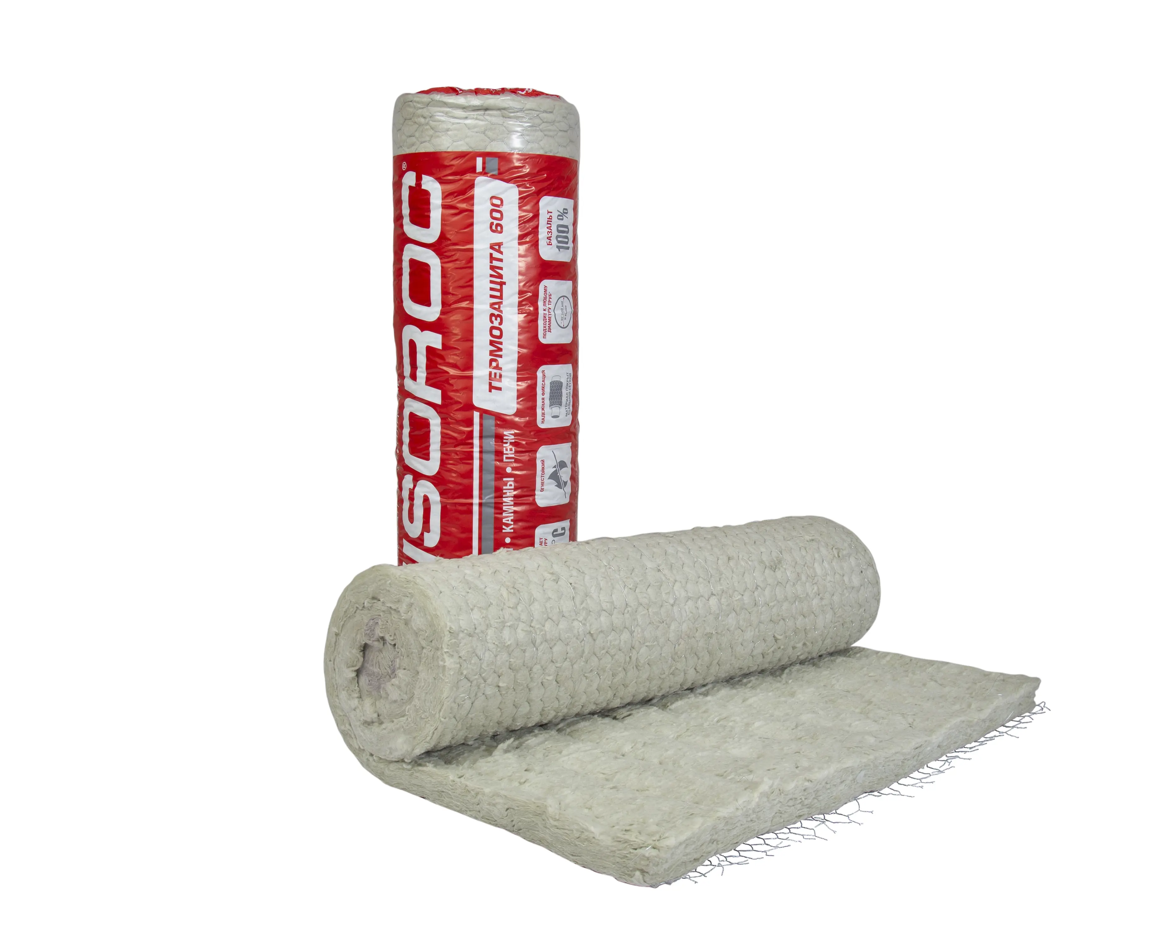 Утеплитель Isoroc Термозащита для труб и каминов 50 мм 1 шт 1200x2000 мм 2 м²