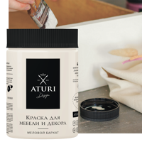 Изображение товара Краска для мебели меловая Aturi Design цвет ванильный мусс 830 г