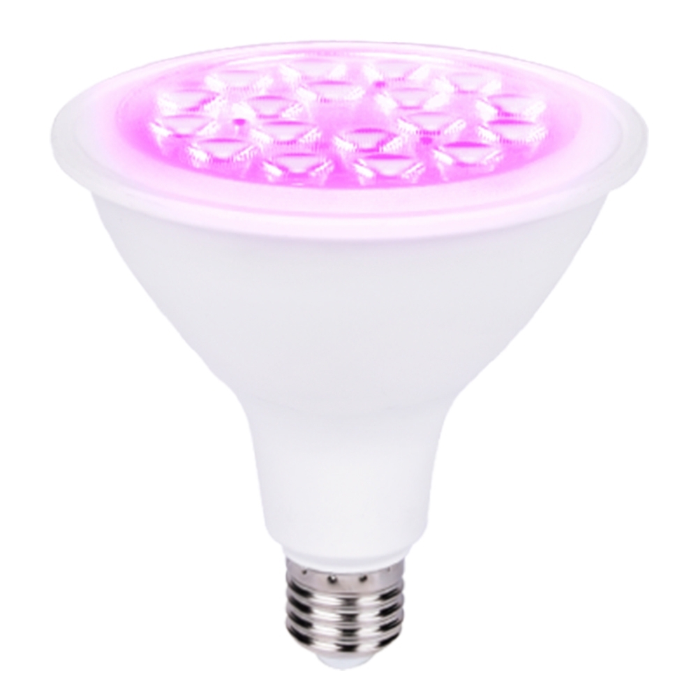 Изображение товара Фитолампа светодиодная для растений Ecotec E27 15 Вт спот красно-синий спектр розовый свет